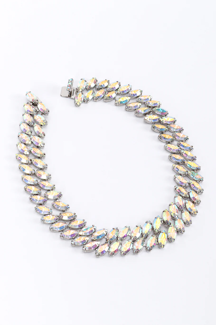 Aurora Crystal Marquise Collar Necklace