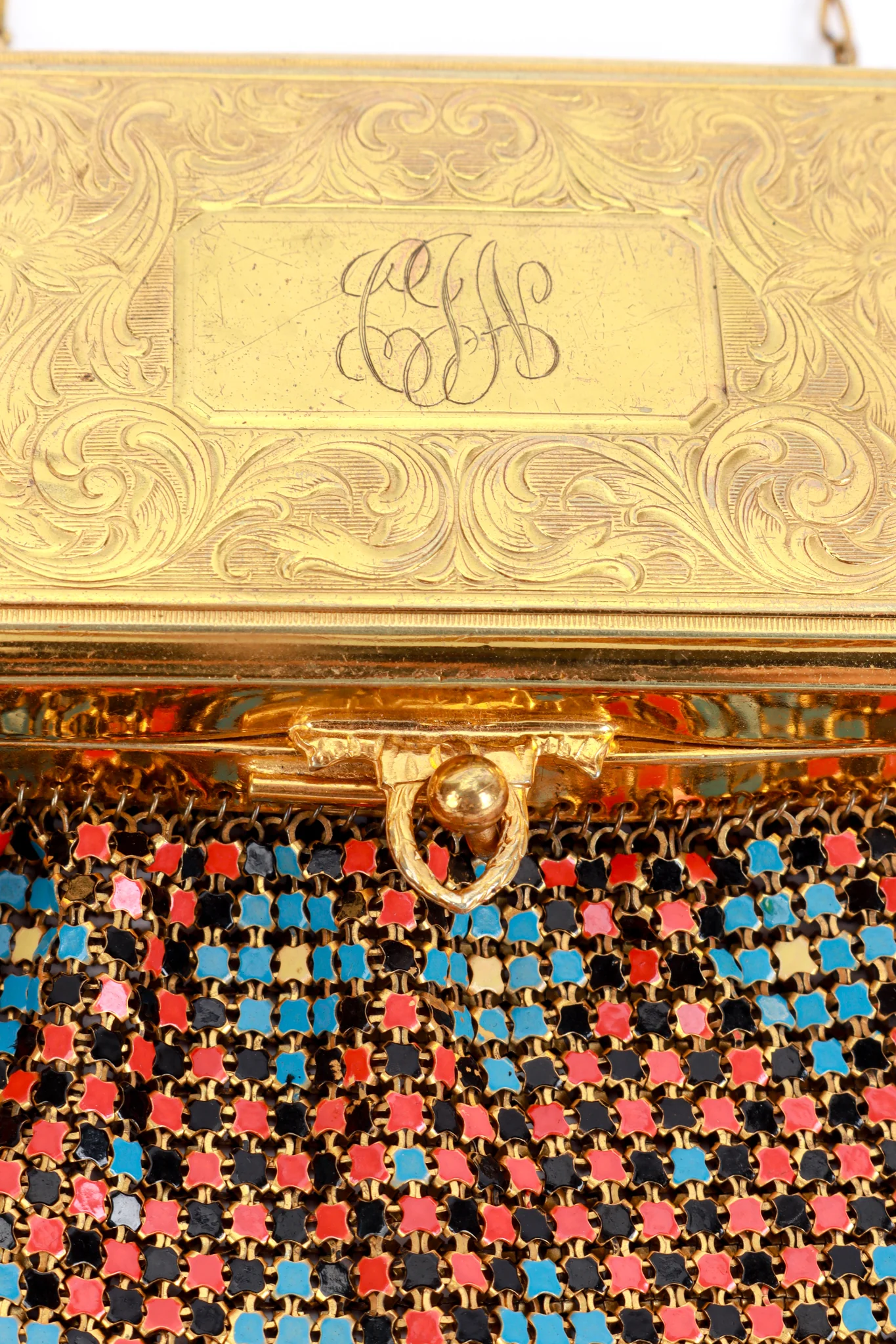 Aztec Metal Mesh Compact Bag - Image 5