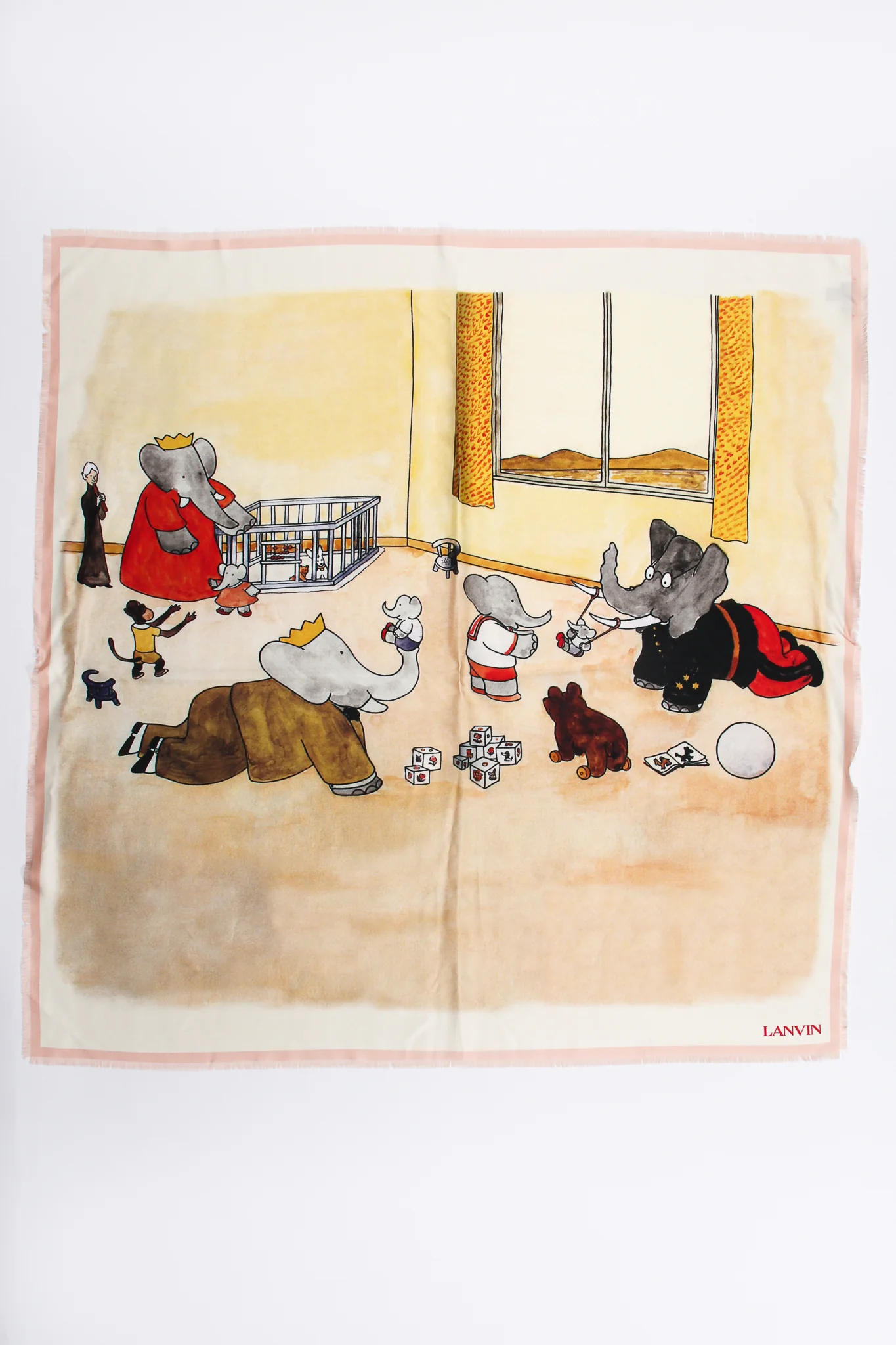 Babar Family Print Silk Scarf - Image 2