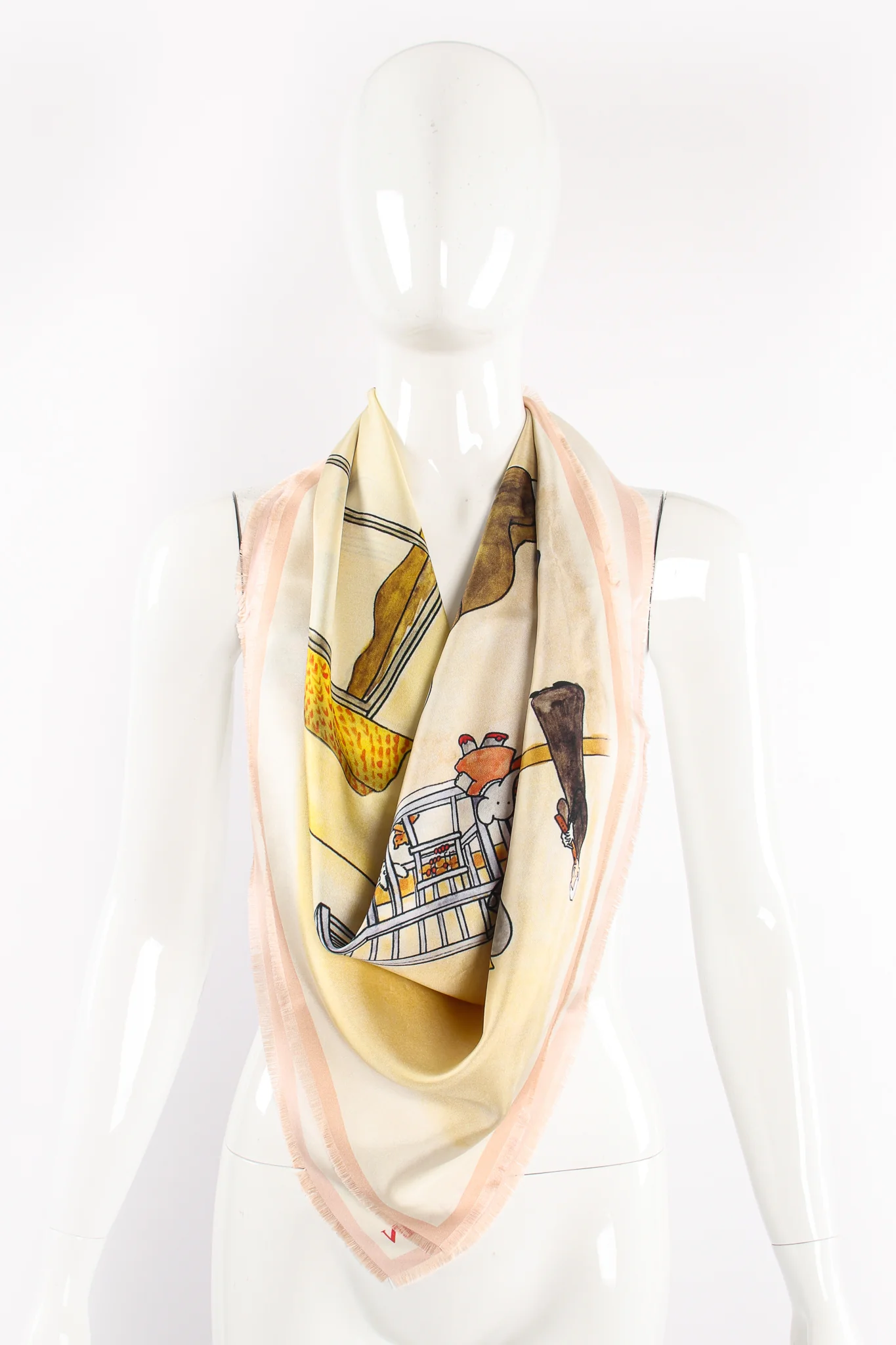 Babar Family Print Silk Scarf - Image 4