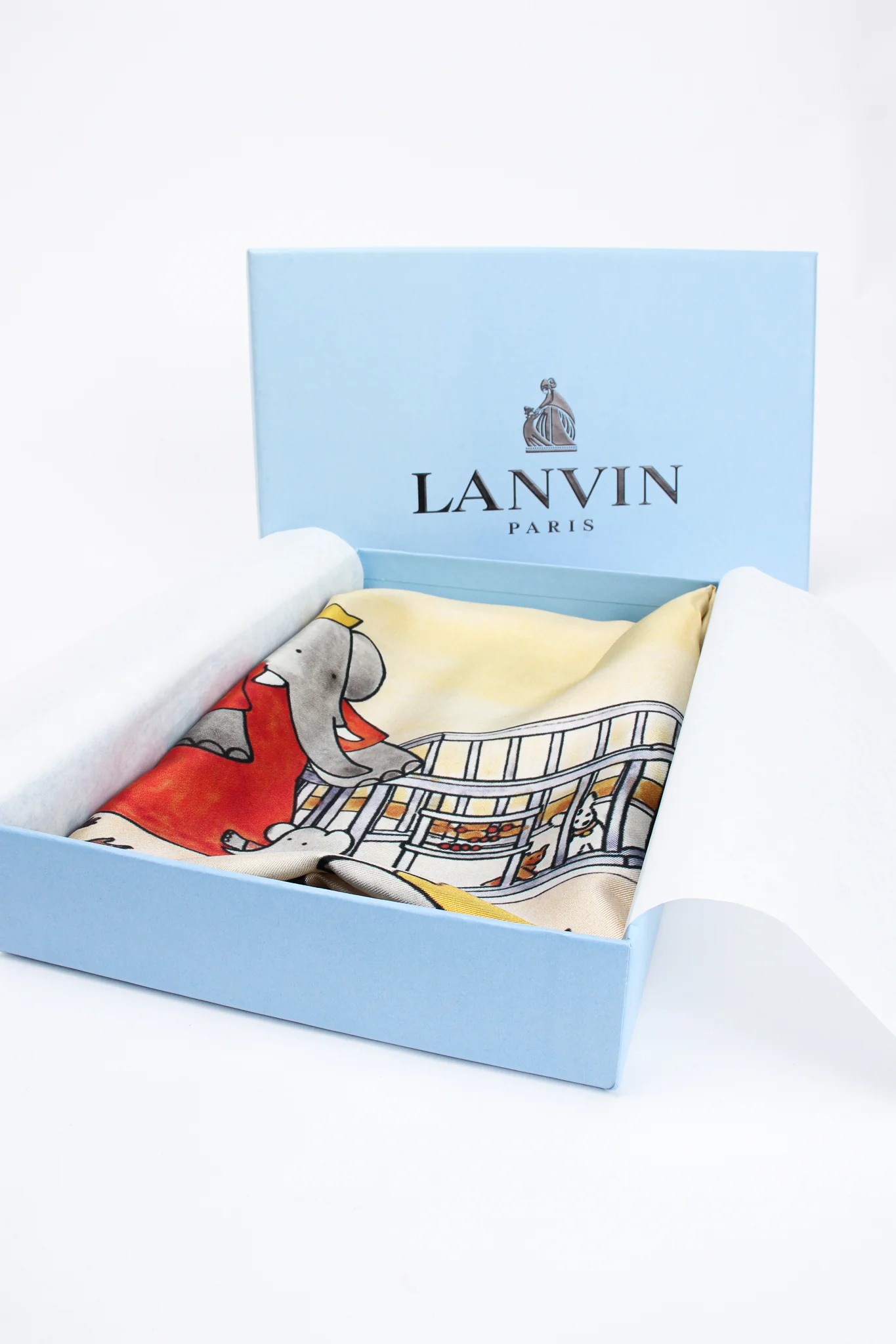 Babar Family Print Silk Scarf - Image 9