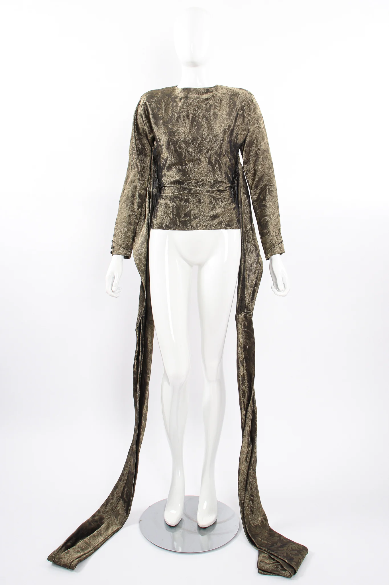Backless Metallic Wrap Top - Image 13