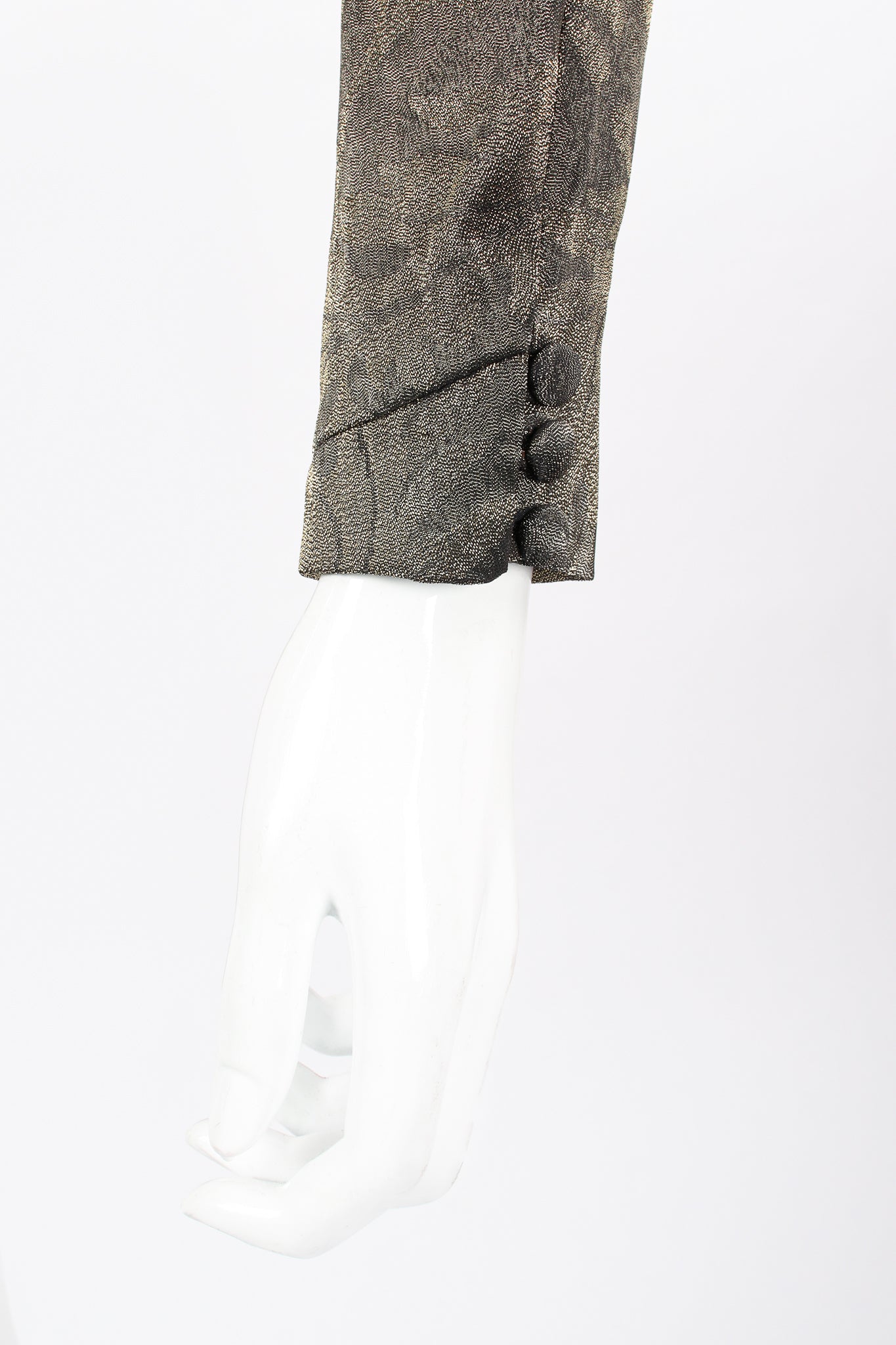 Backless Metallic Wrap Top - Image 15