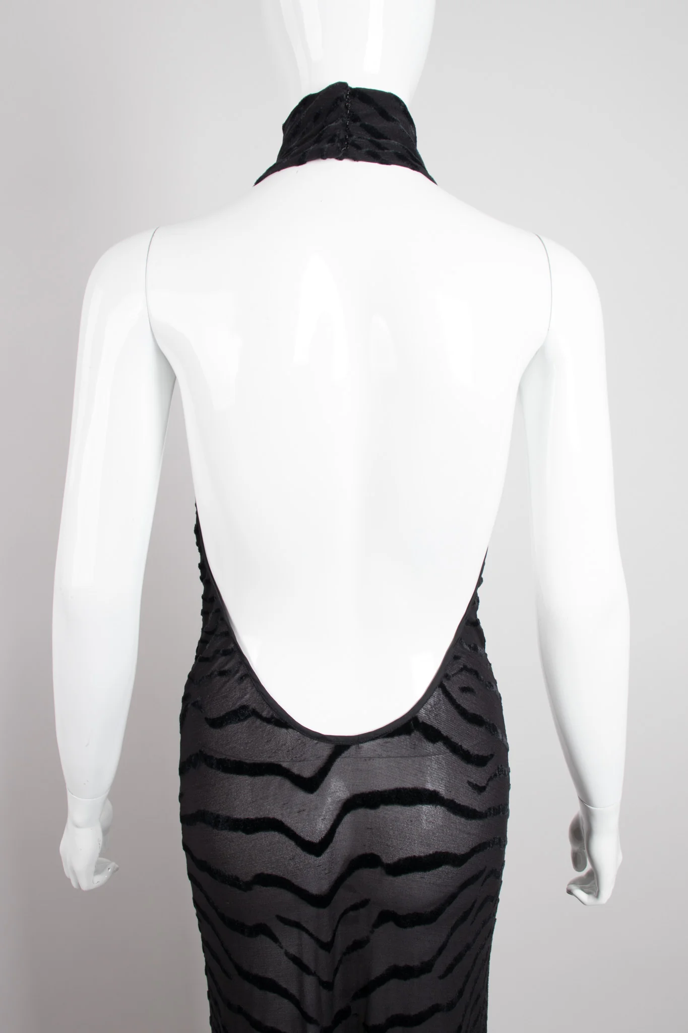 Backless Tiger Halter Gown - Image 6