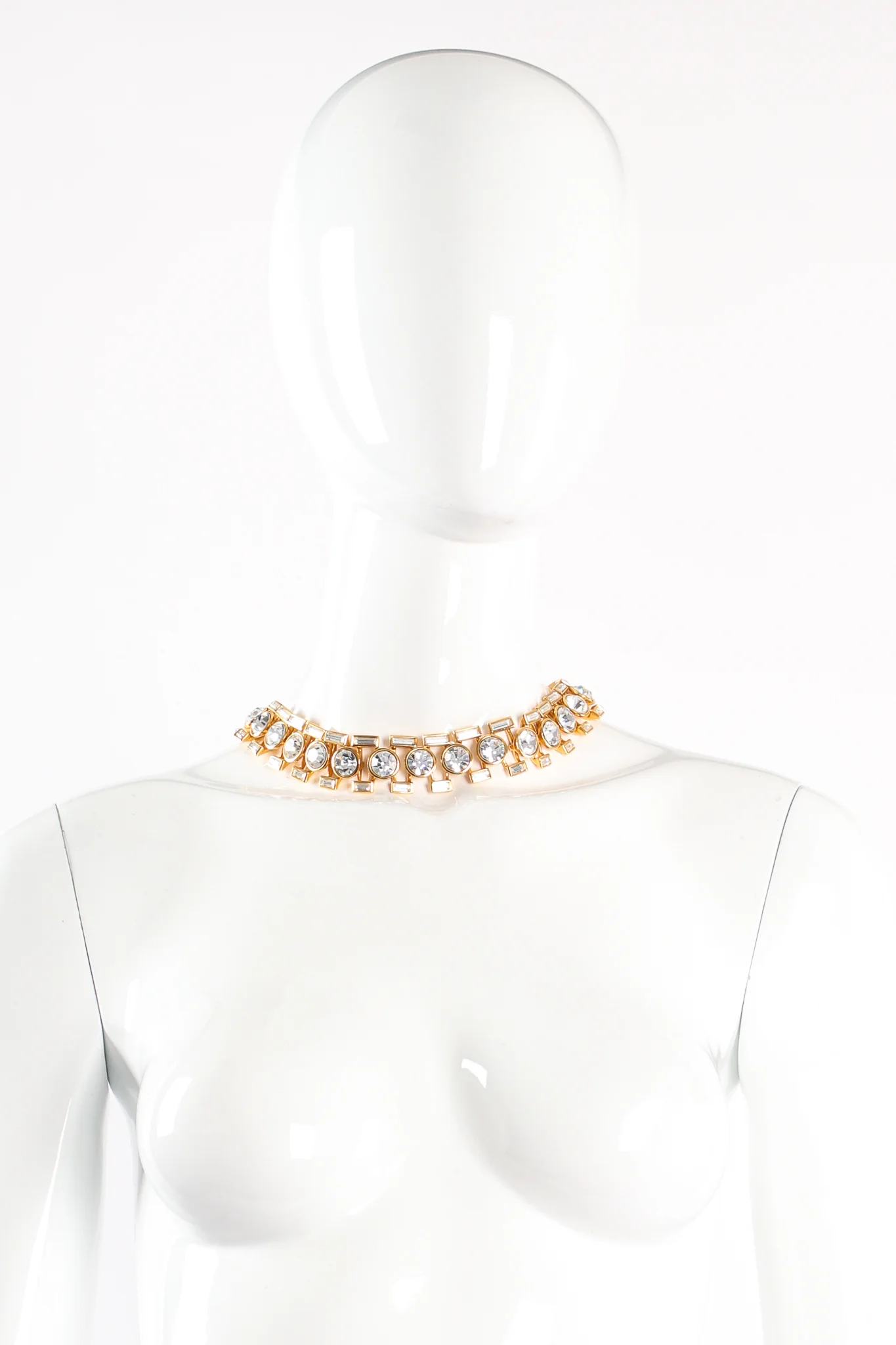 Baguette Framed Crystal Collar - Image 2