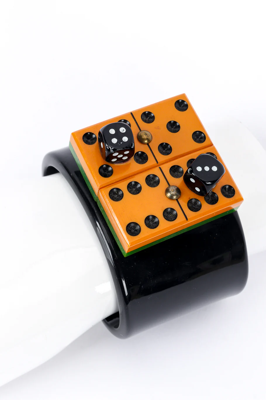 Bakelite Domino and Dice Cuff Bracelet - Image 5