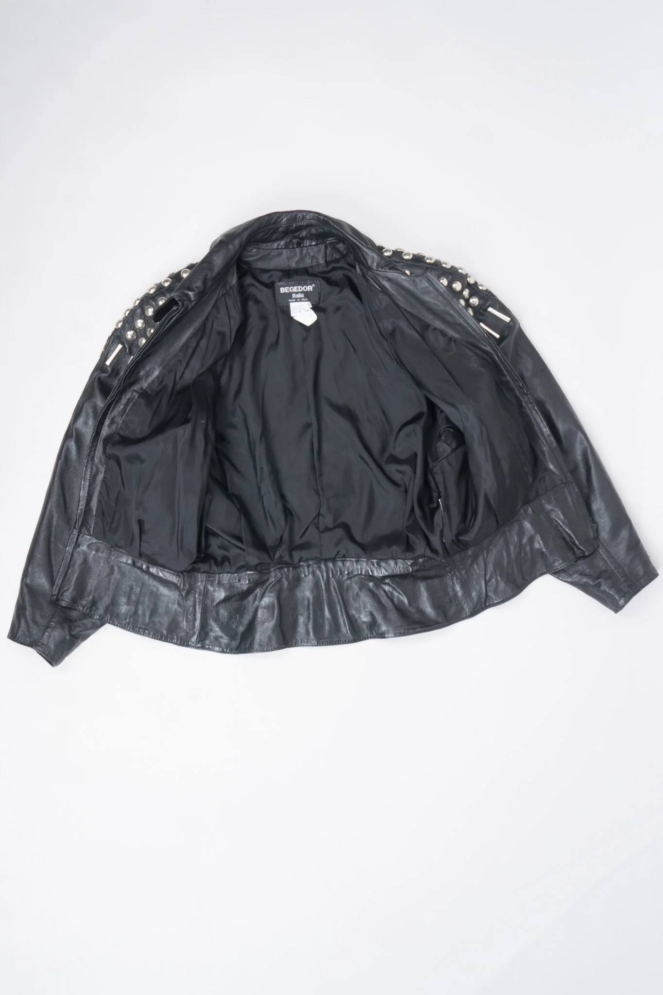 Ball & Bar Stud Leather Jacket - Image 14