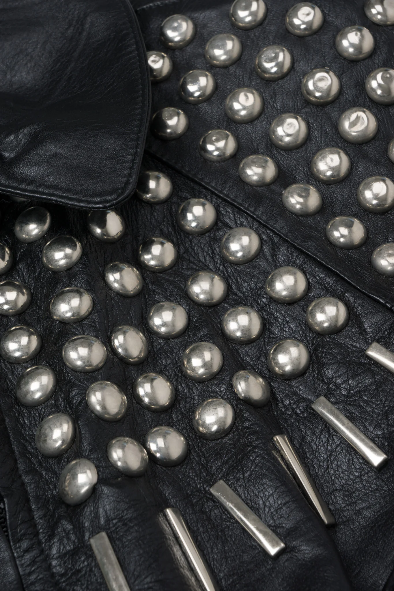 Ball & Bar Stud Leather Jacket - Image 16