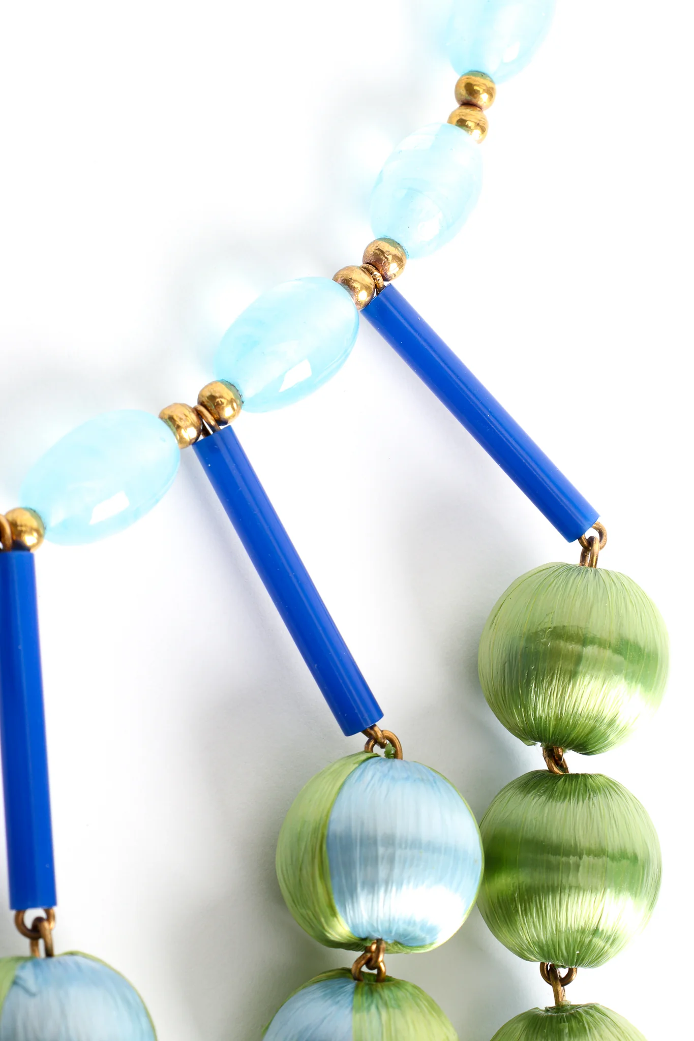Ball & Bead Waterfall Bib Necklace - Image 6