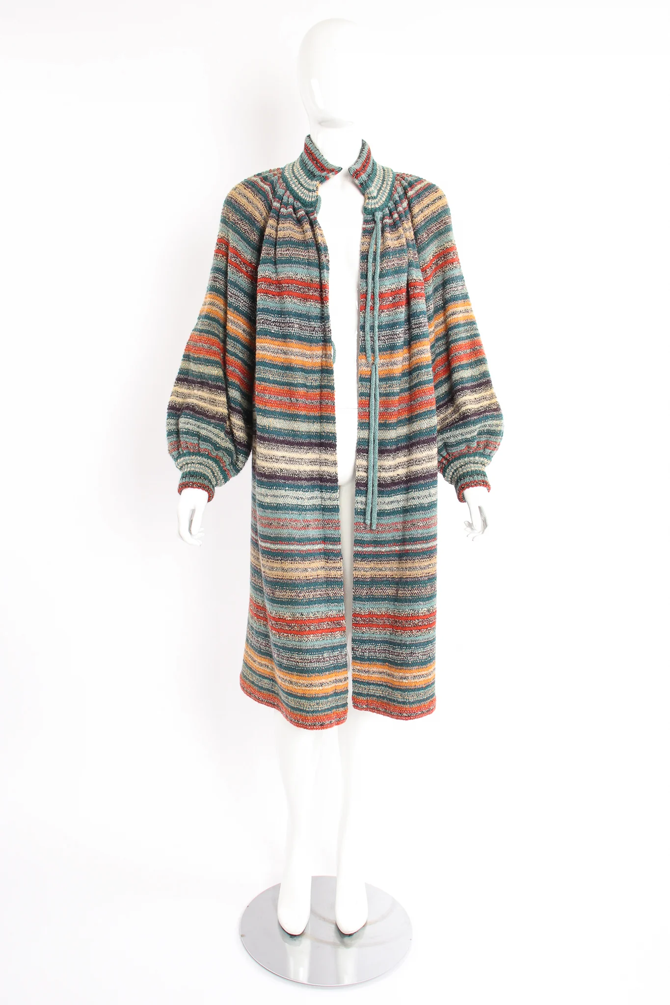 Balloon Sleeve Sweater Duster - Image 3