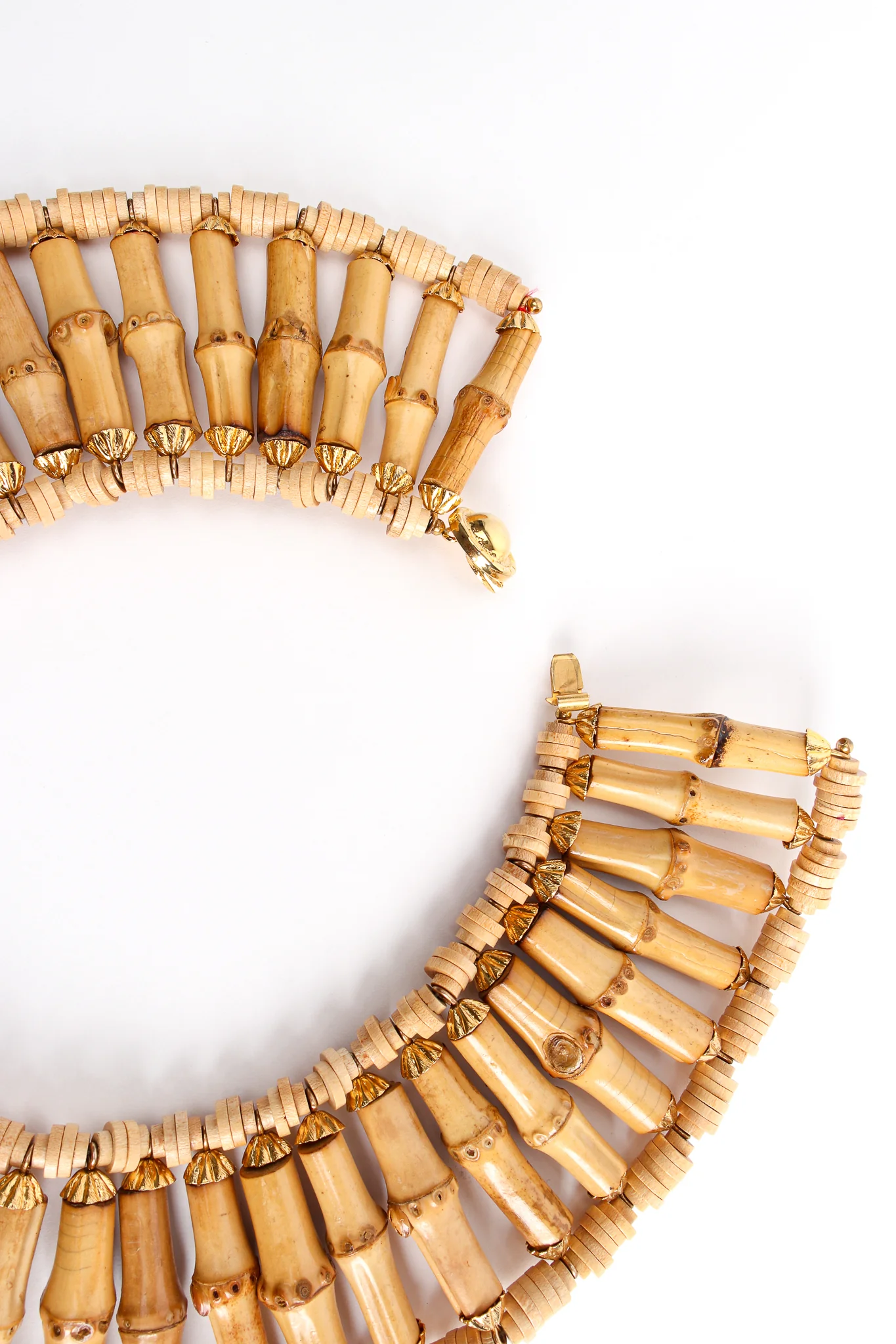 Bamboo Bead Collar Necklace - Image 4
