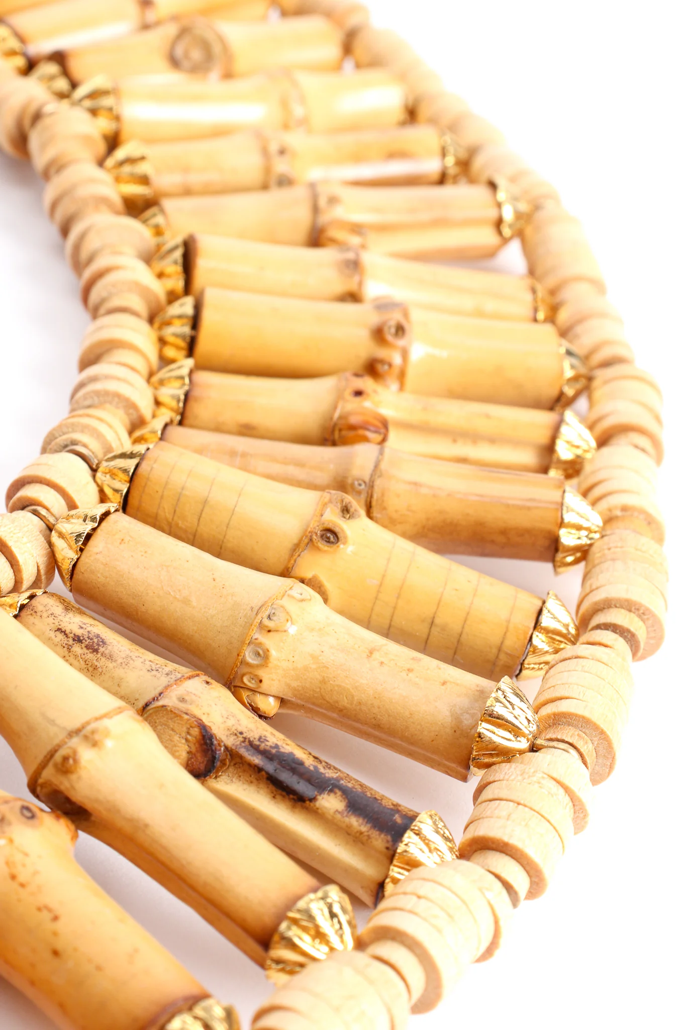 Bamboo Bead Collar Necklace - Image 5