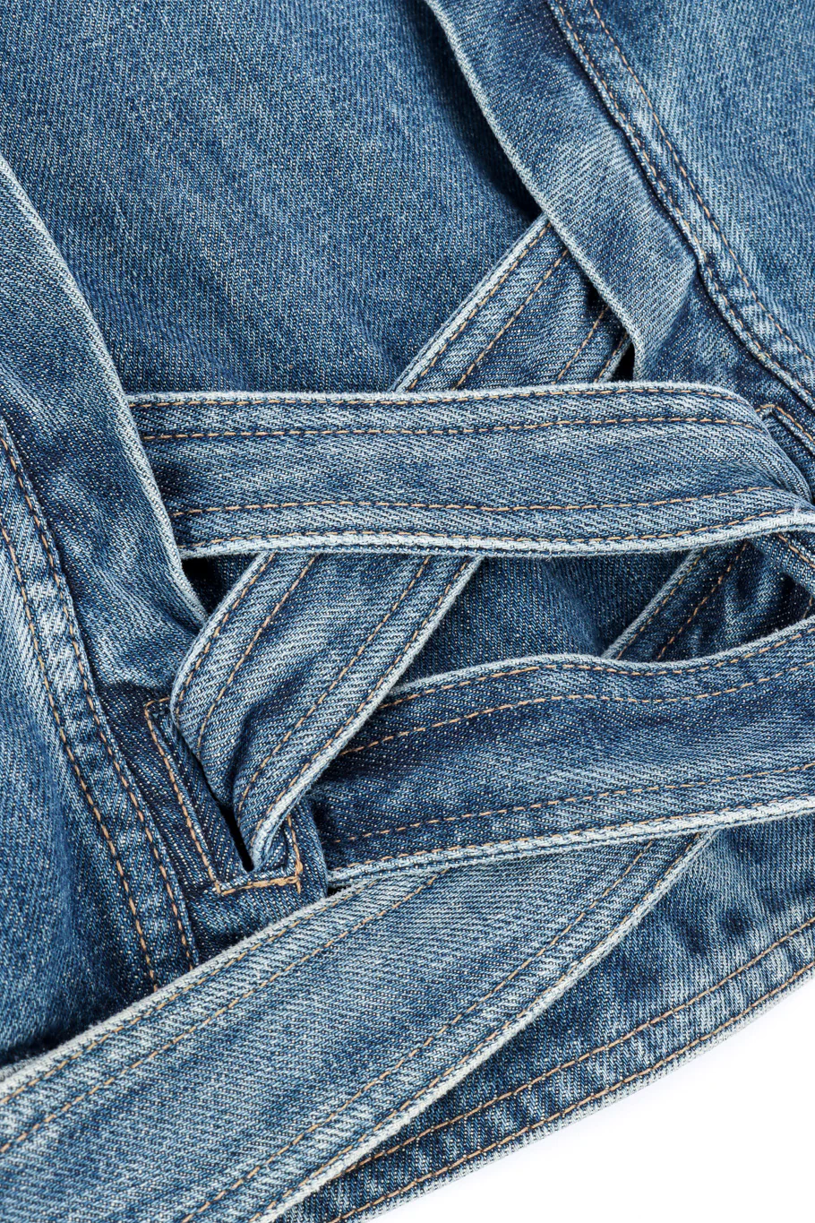 Bamboo Belt Denim Jacket - Image 9