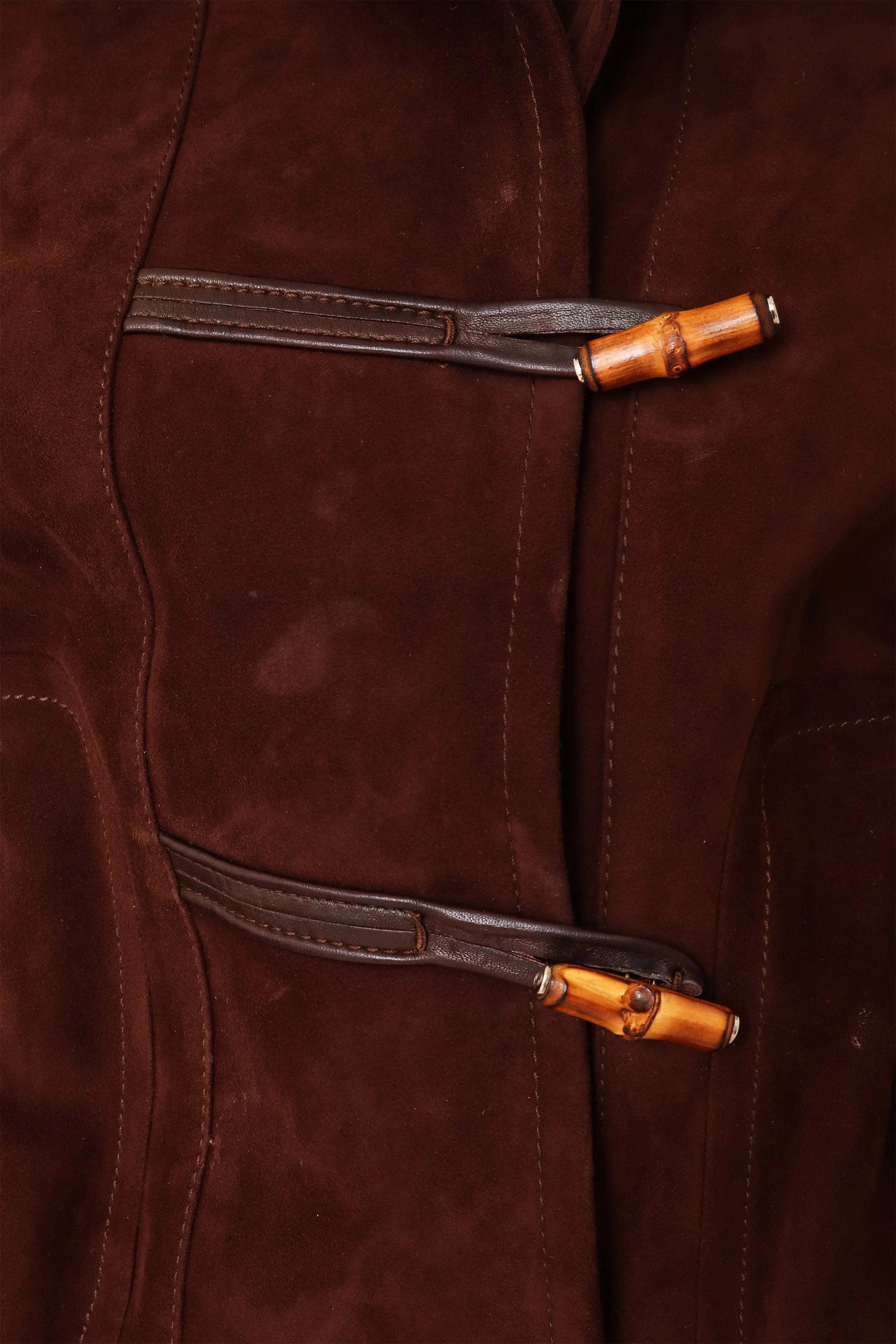 Bamboo Toggle Suede Bomber - Image 6