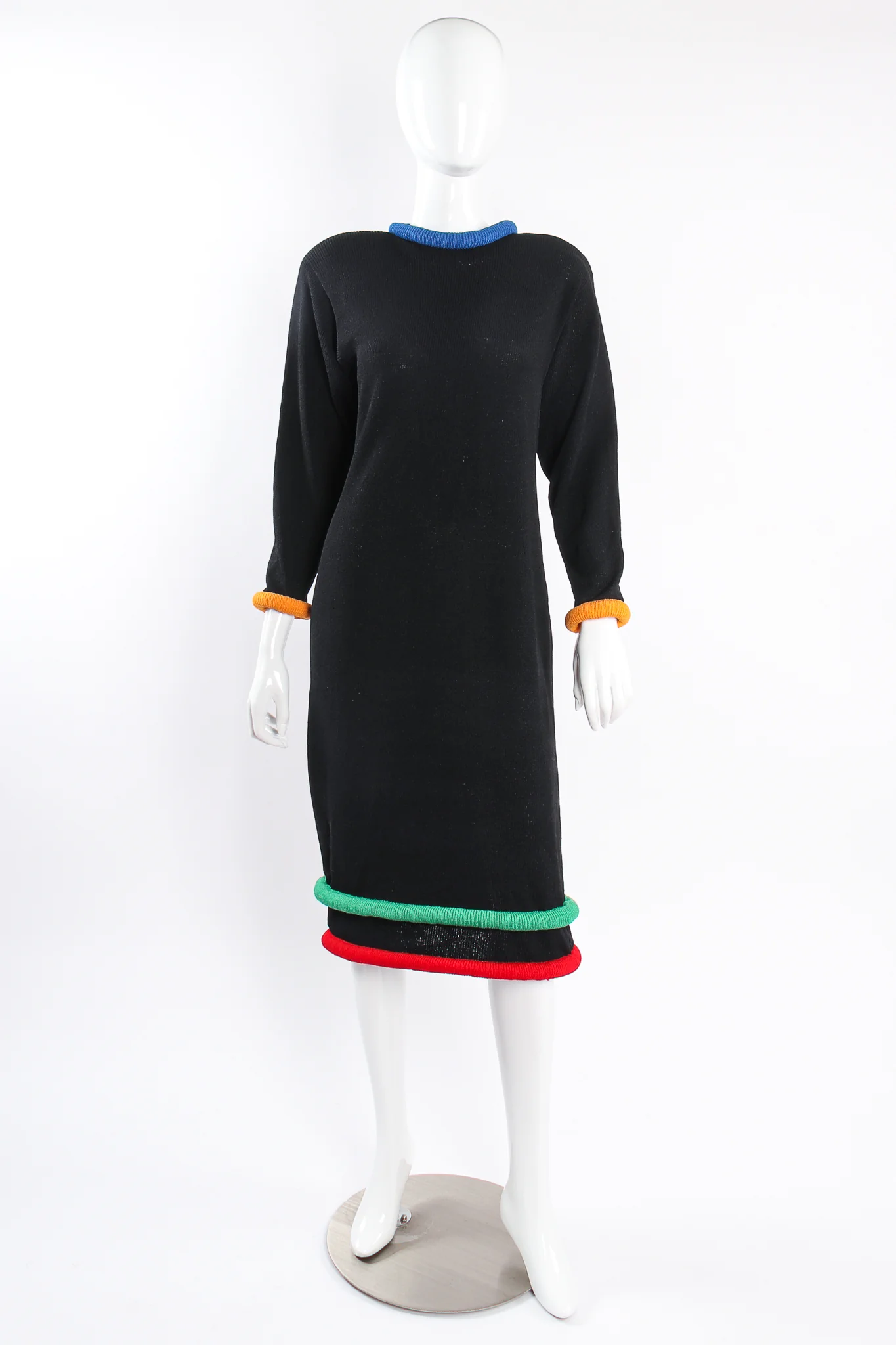 Banded Midi Knit Sweater Dress - Image 2