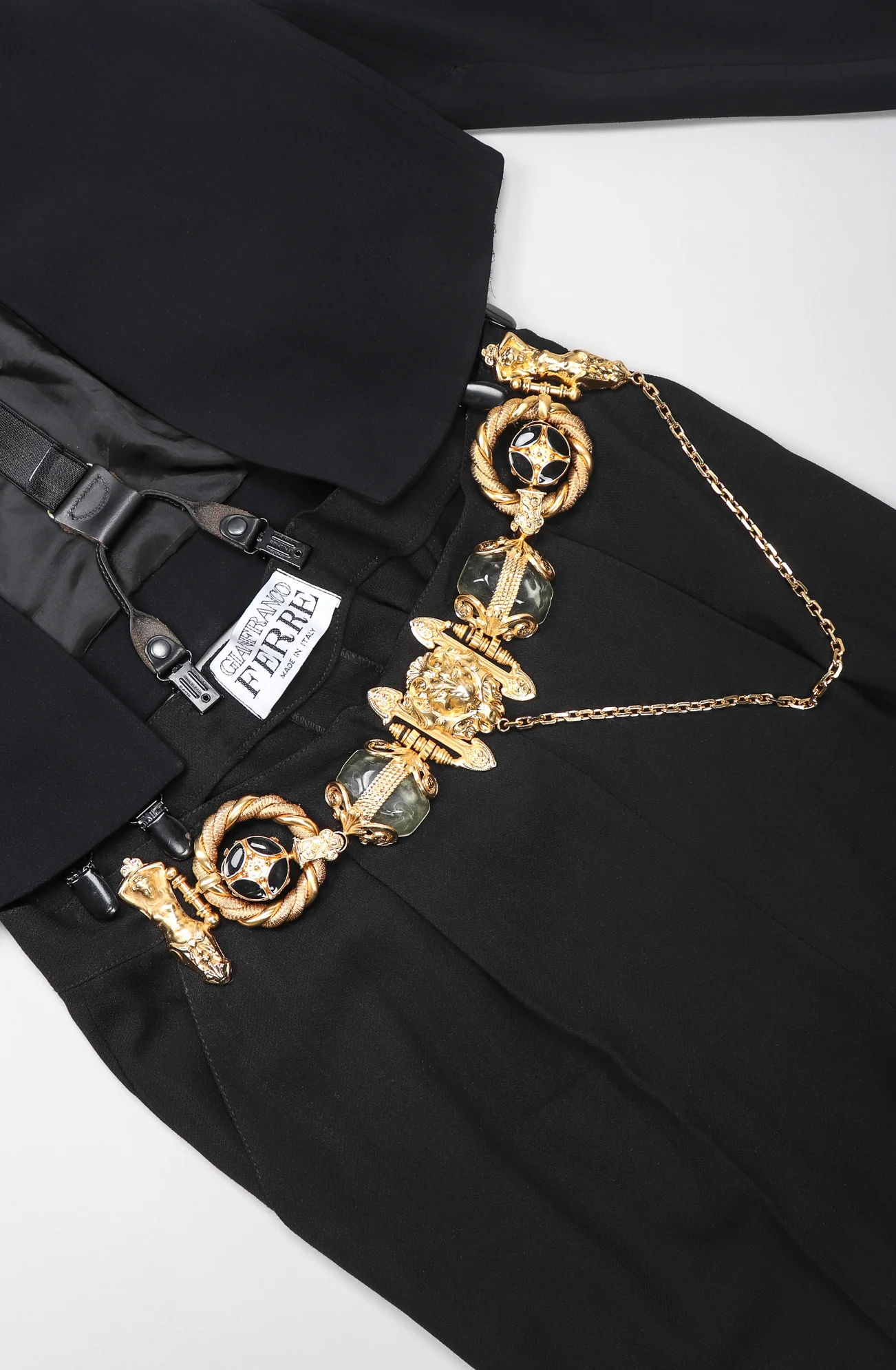 Baroque Buckle Suit & Suspender Set - Image 8