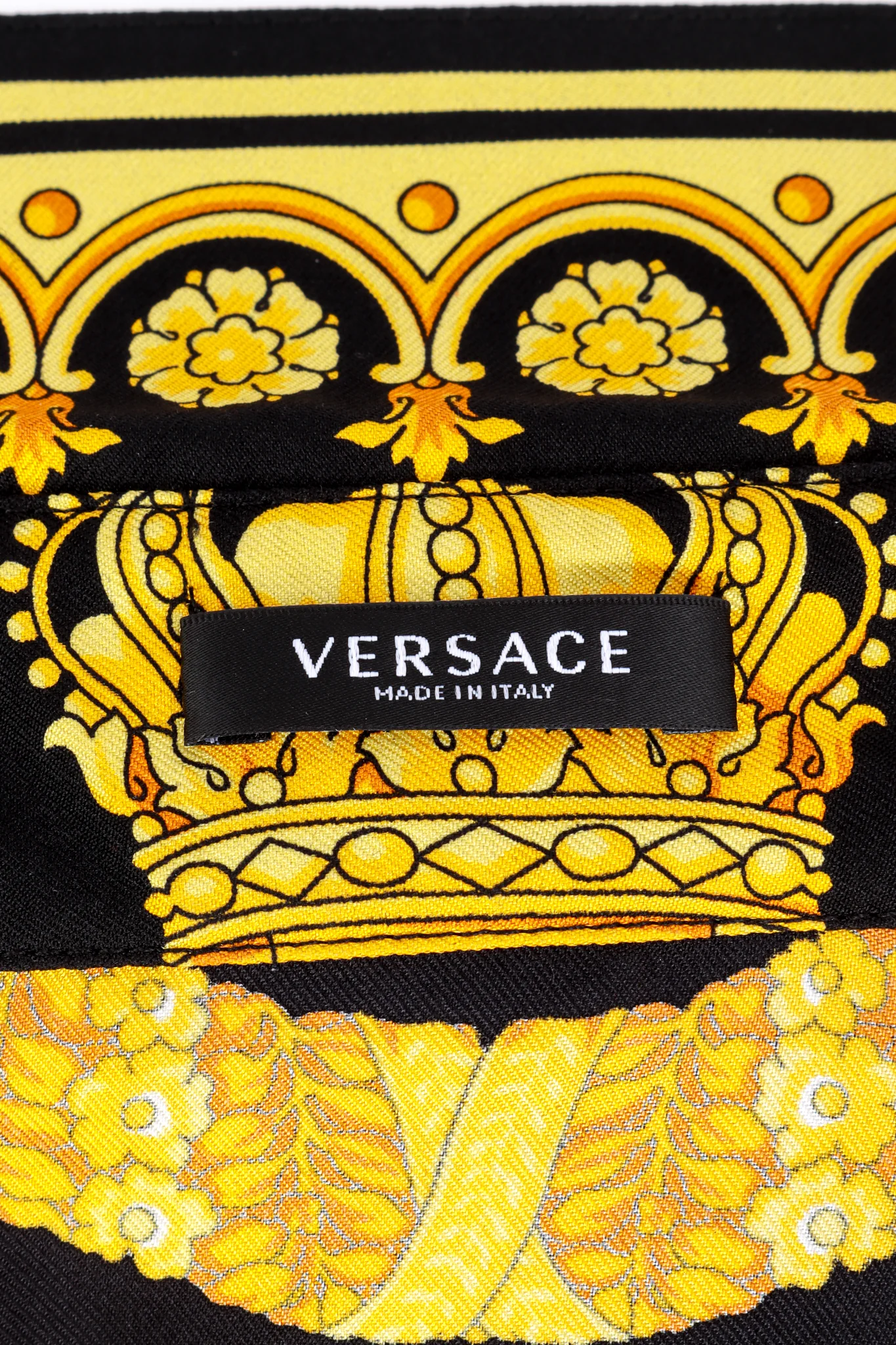 Baroque Crown Silk Button Up - Image 6