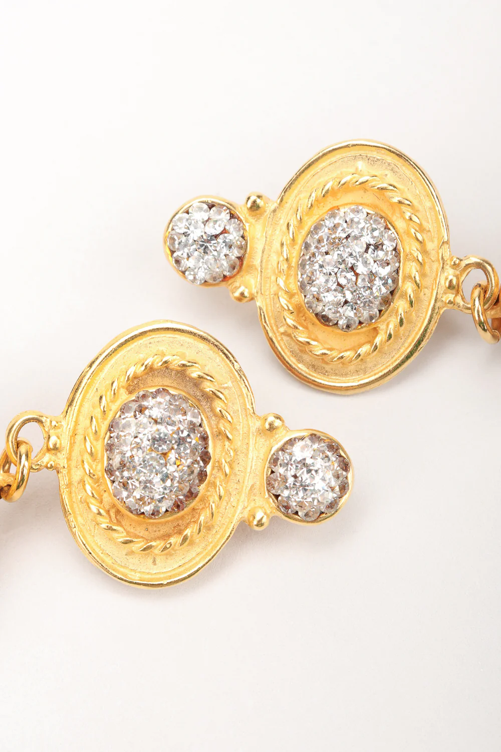 Baroque Crystal Disco Ball Earrings - Image 5