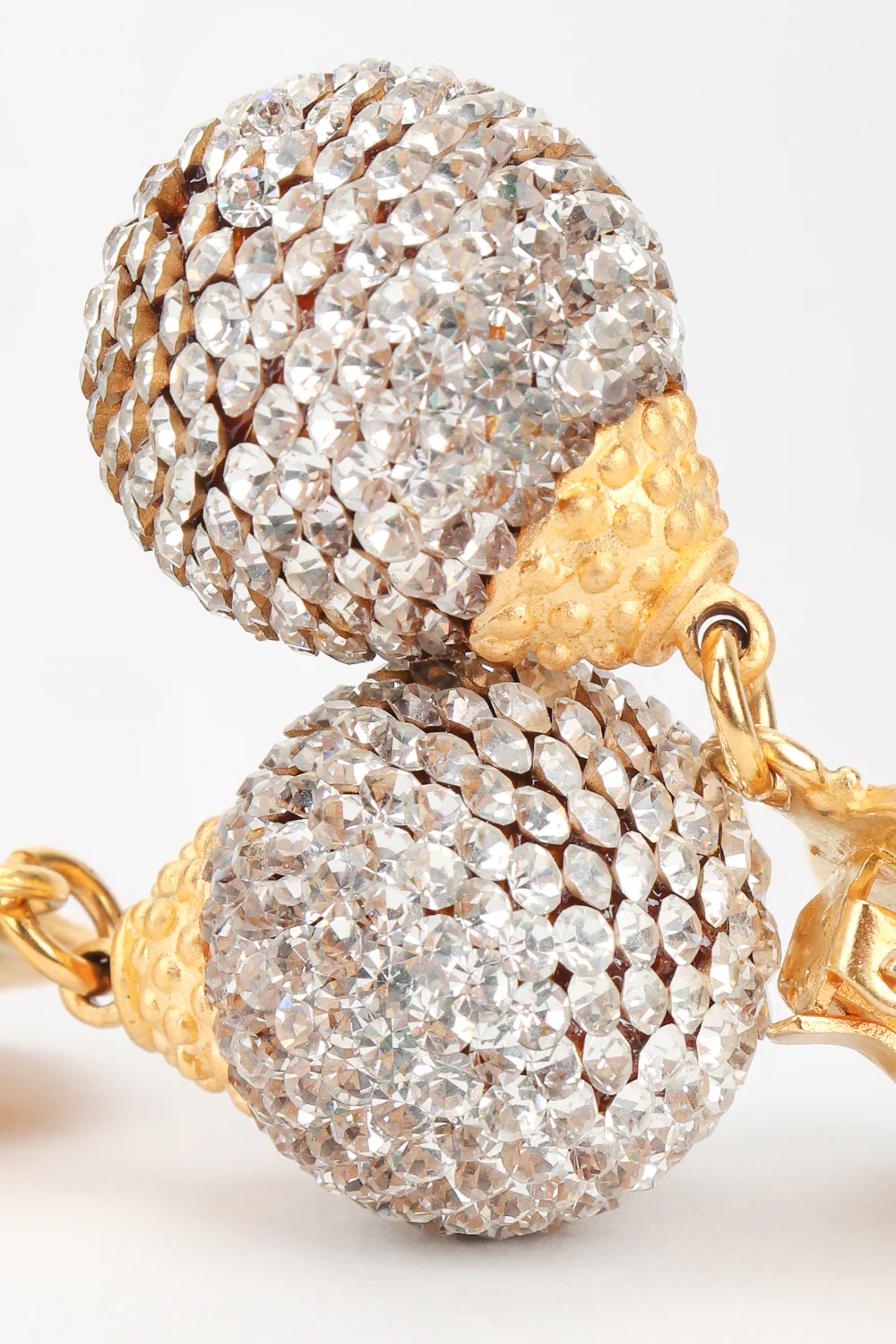 Baroque Crystal Disco Ball Earrings - Image 6