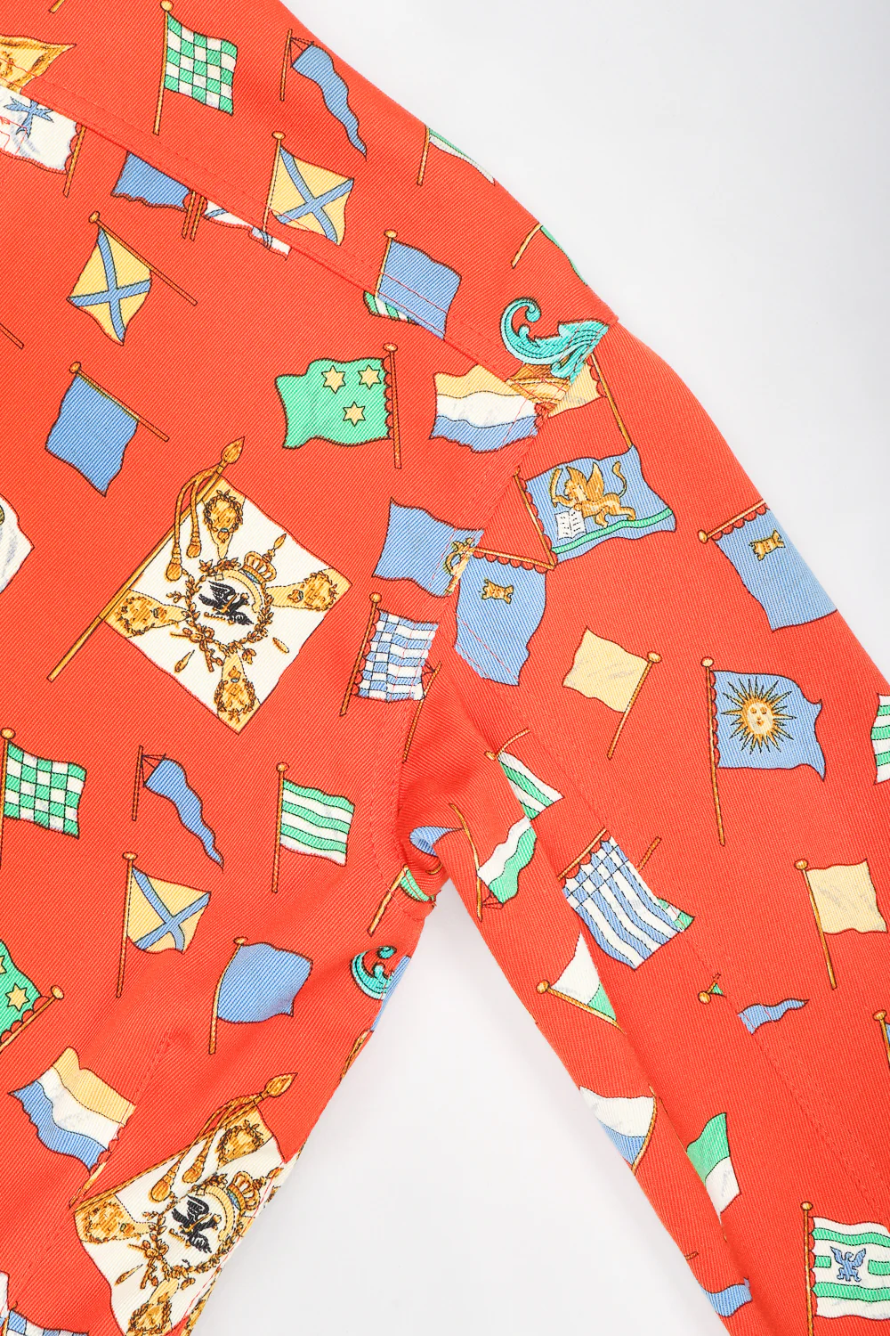 Baroque Flag Print Twill Jacket - Image 7
