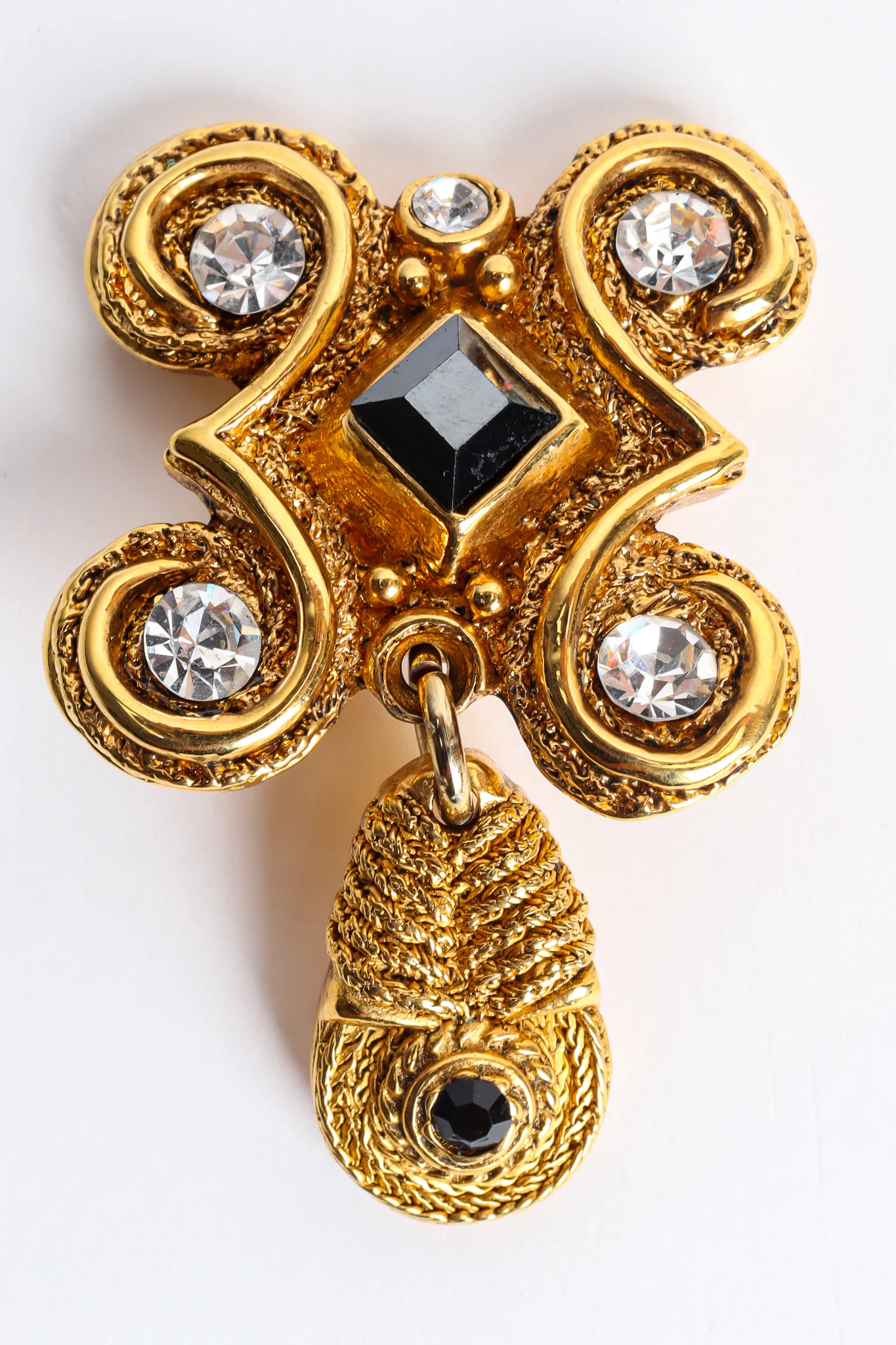 Baroque Frame Crystal Earrings - Image 5