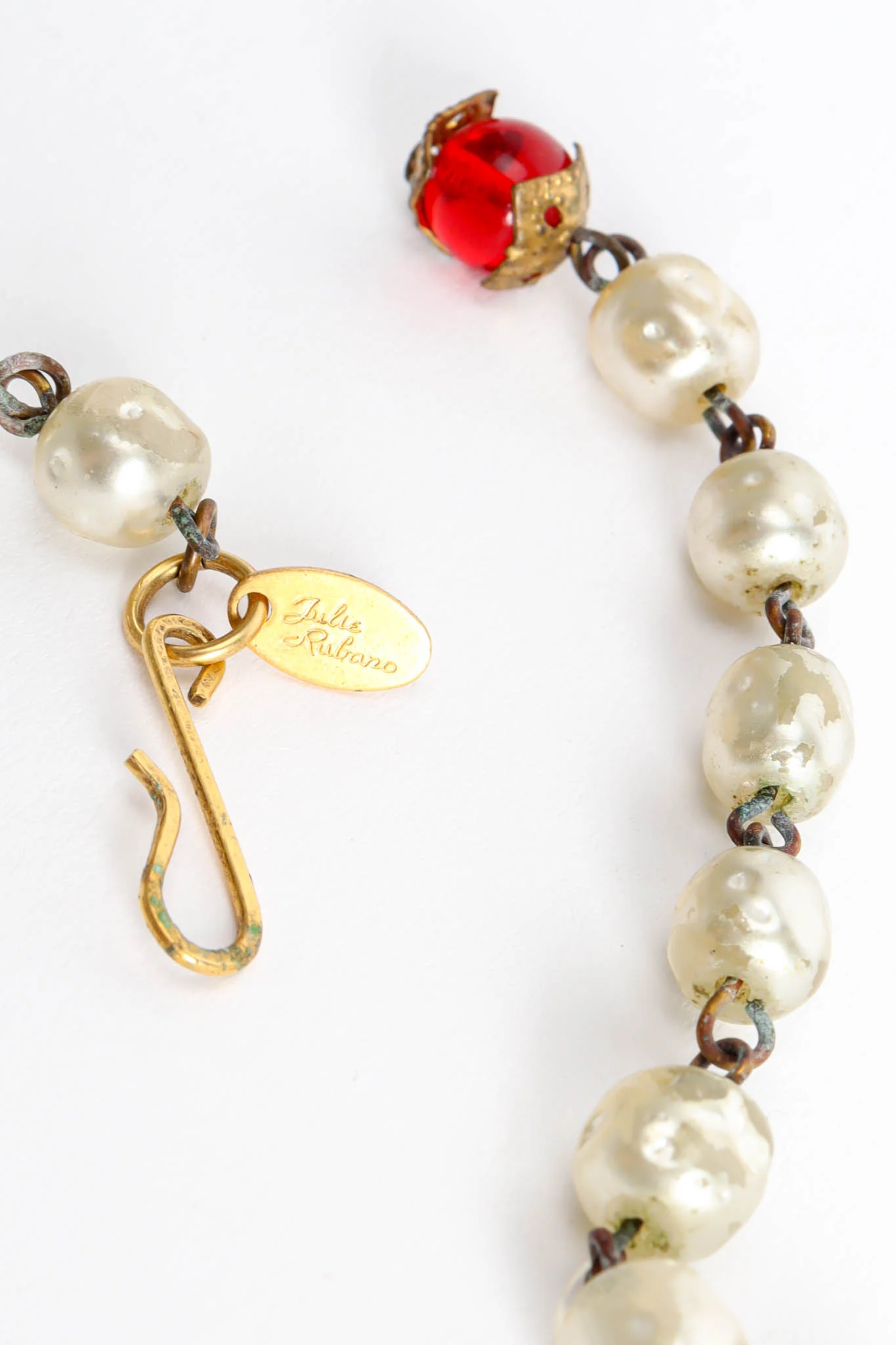 Baroque Glass Bead Bib Necklace - Image 8