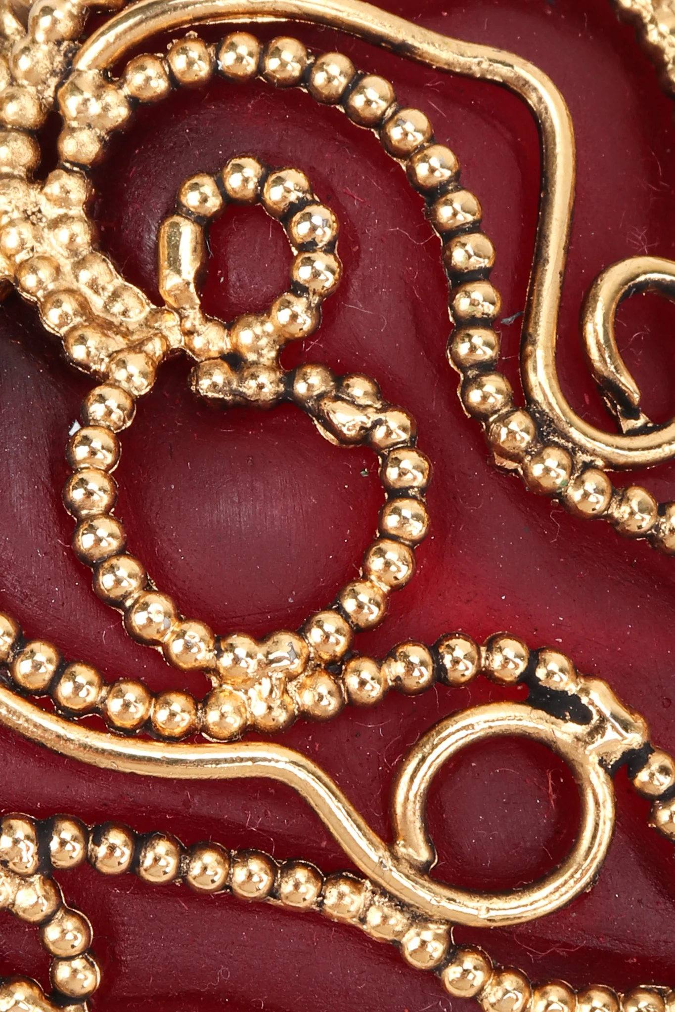 Baroque Heart Drop Earrings - Image 8