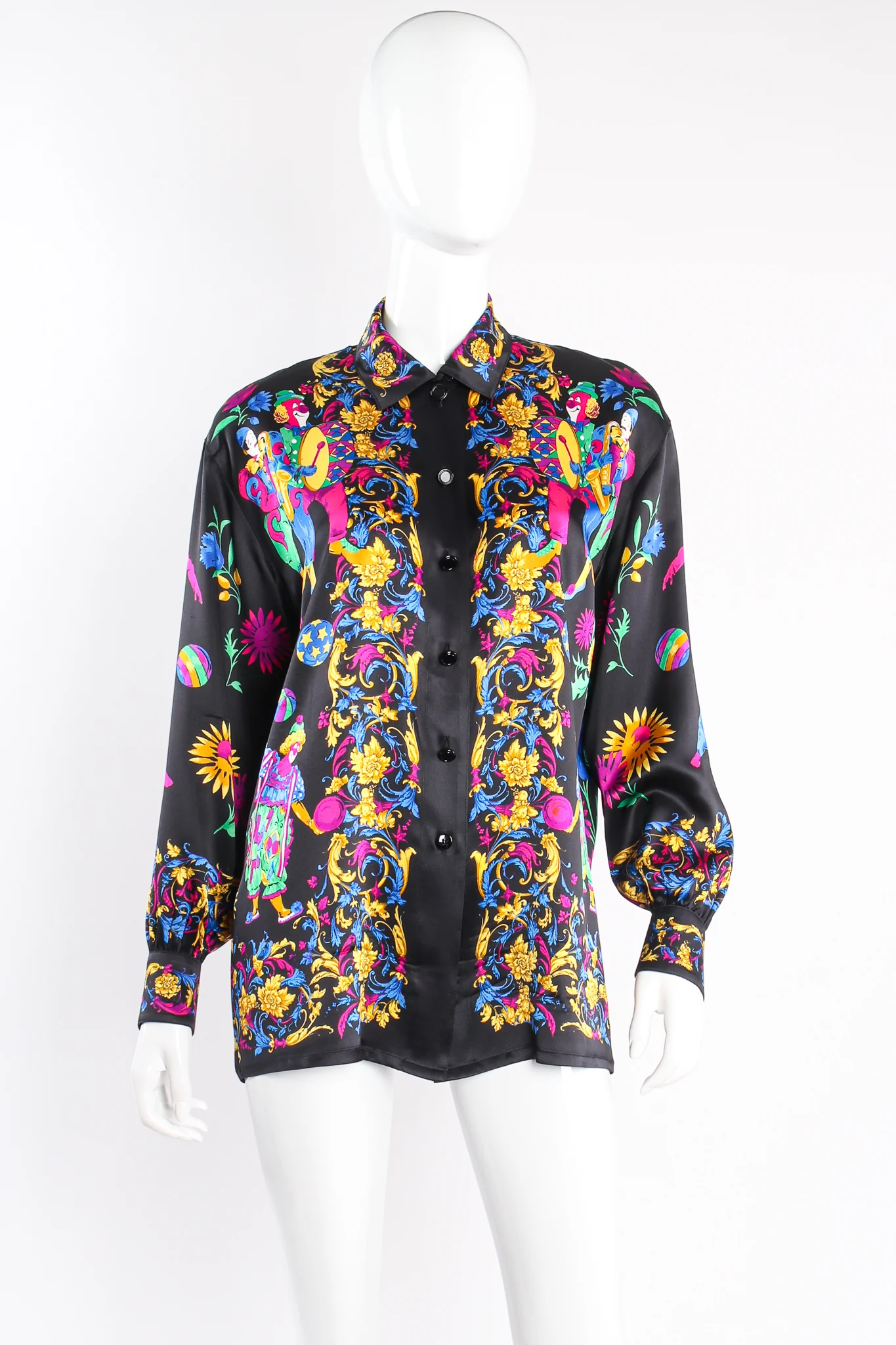 Baroque Jovial Clown Print Shirt