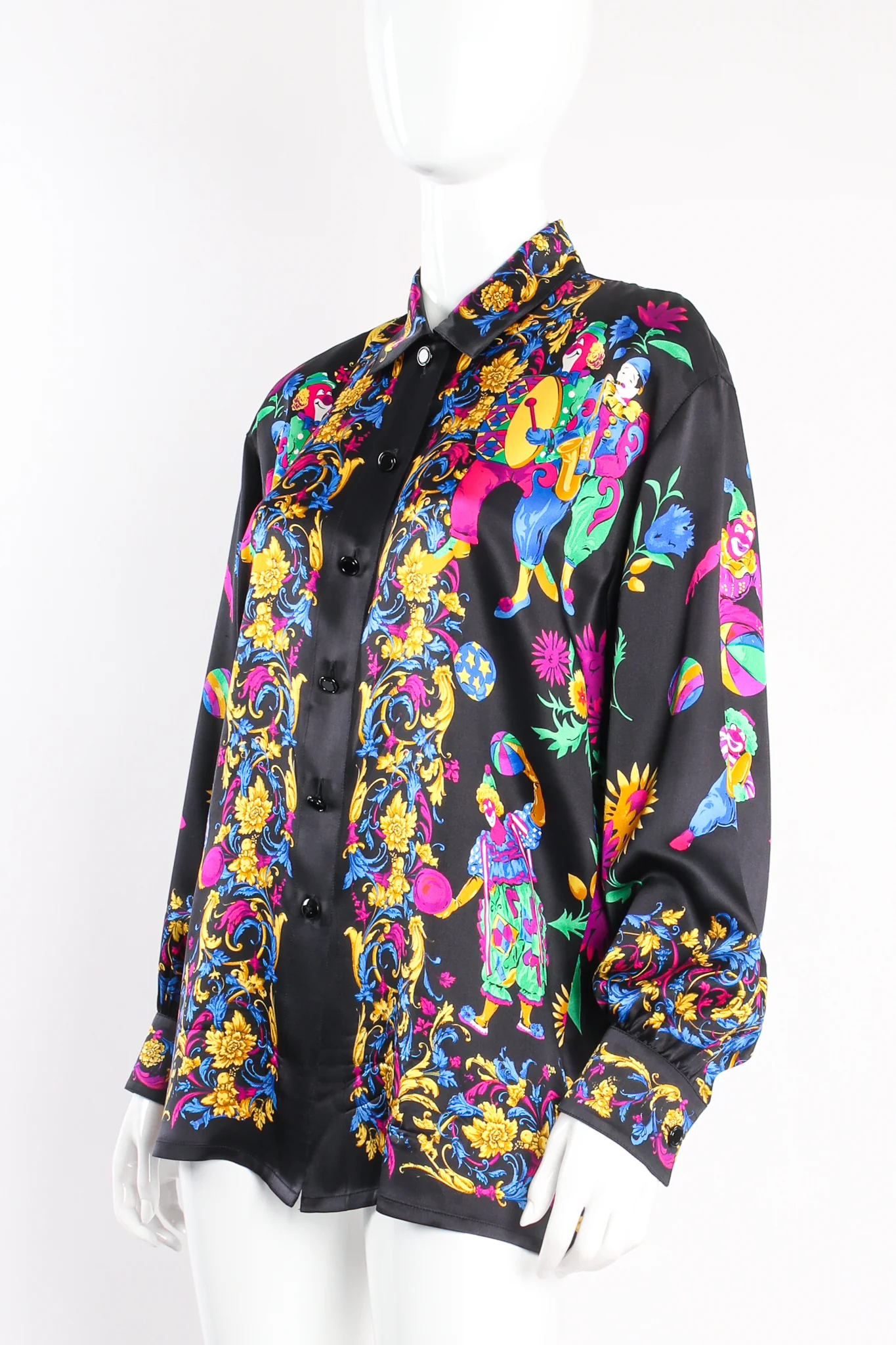 Baroque Jovial Clown Print Shirt - Image 2