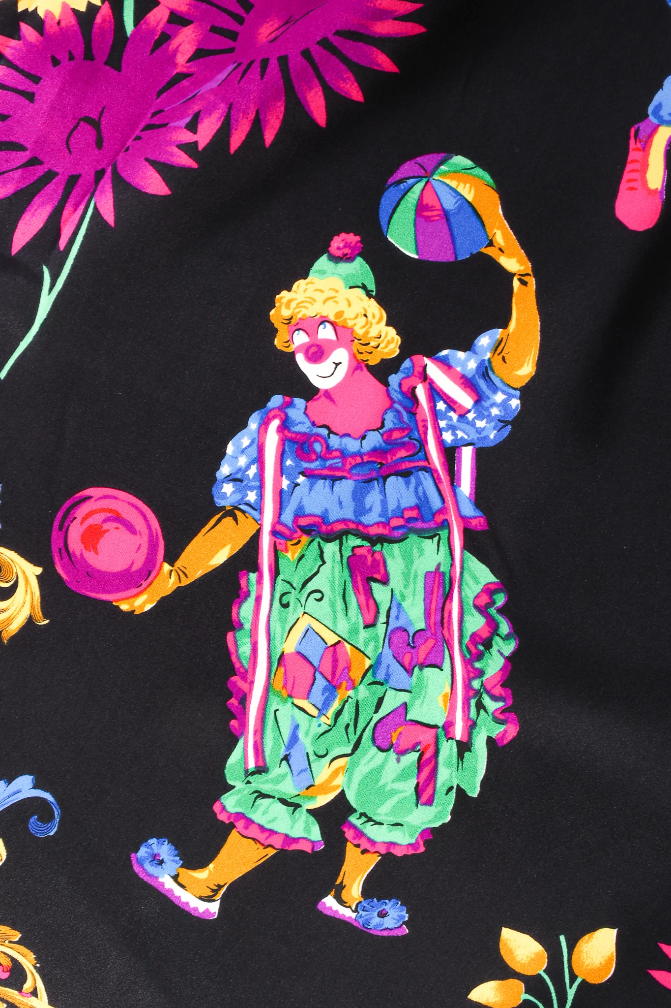Baroque Jovial Clown Print Shirt - Image 5