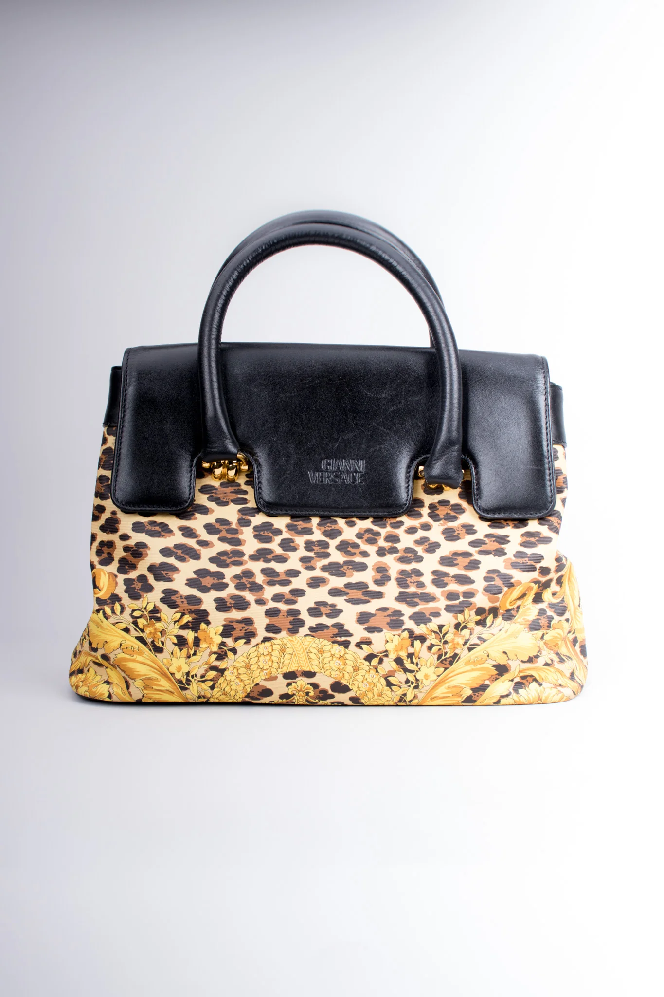 Baroque Leopard Print Bag - Image 2