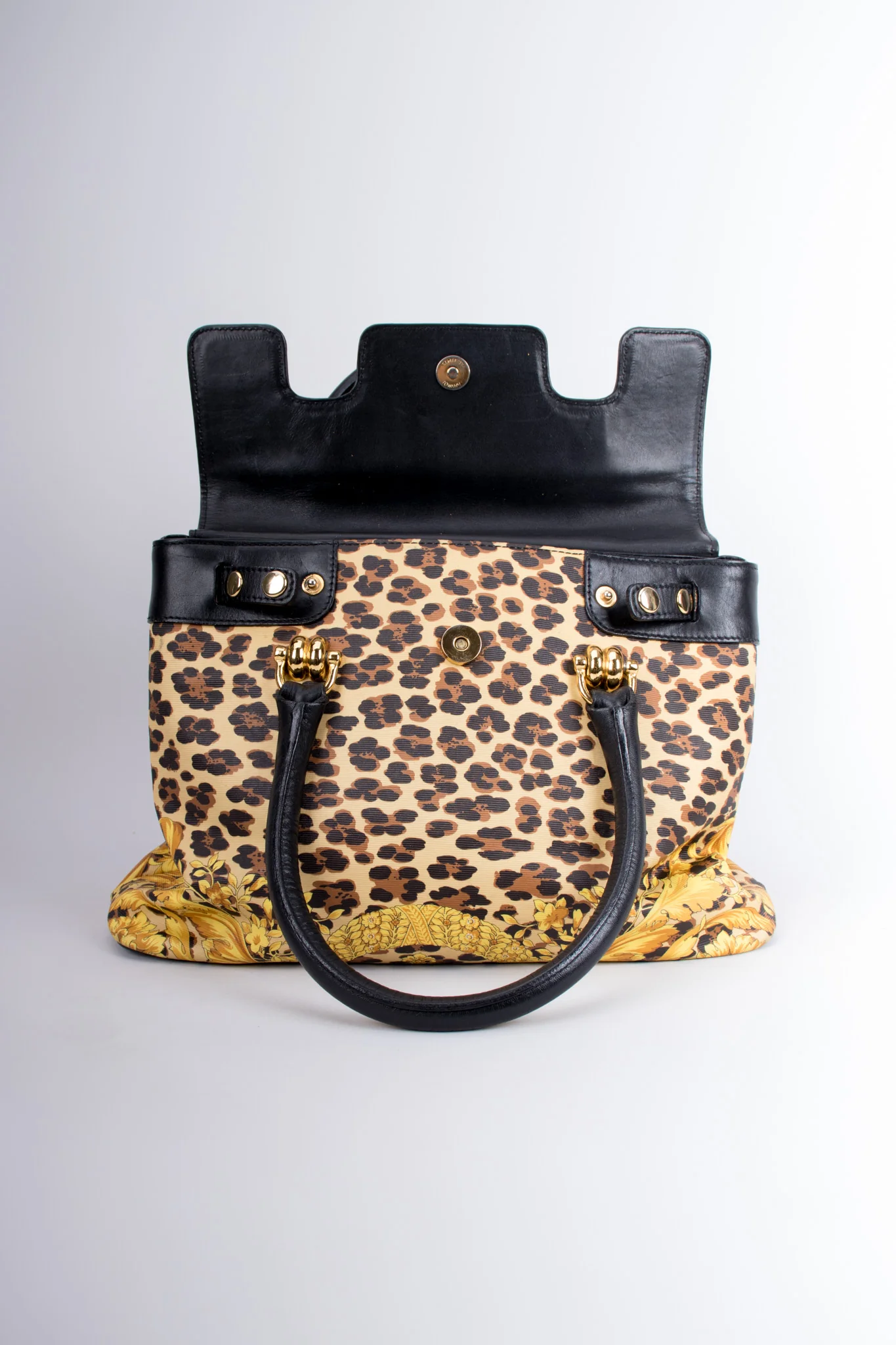 Baroque Leopard Print Bag - Image 8
