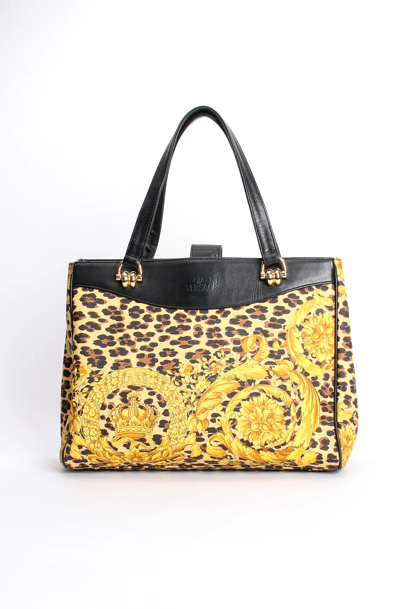 Baroque Leopard Print Tote
