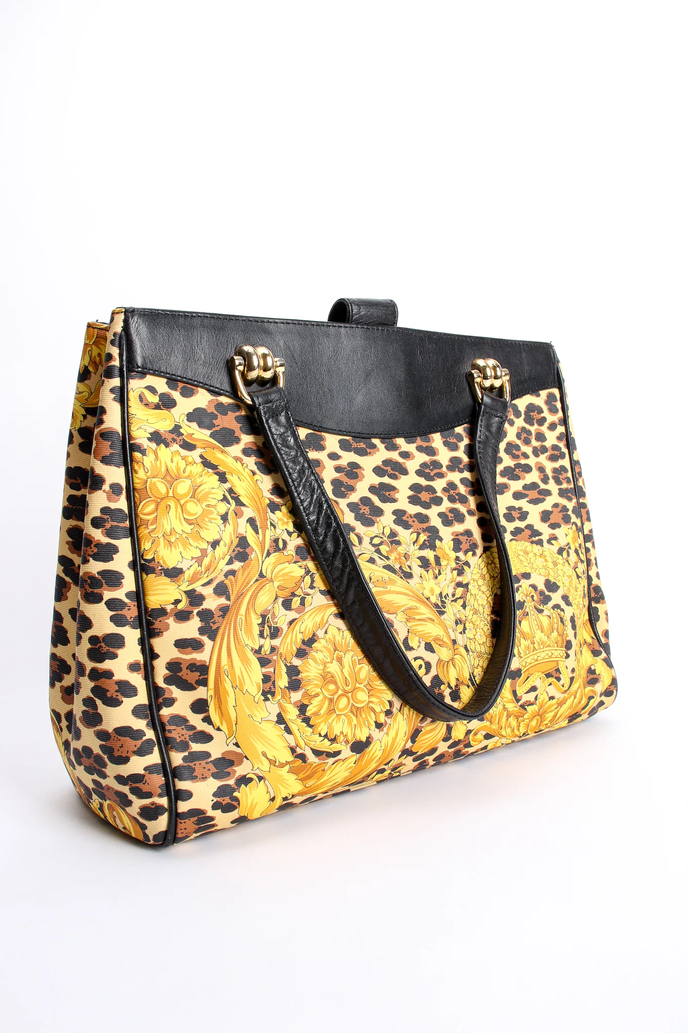 Baroque Leopard Print Tote - Image 2