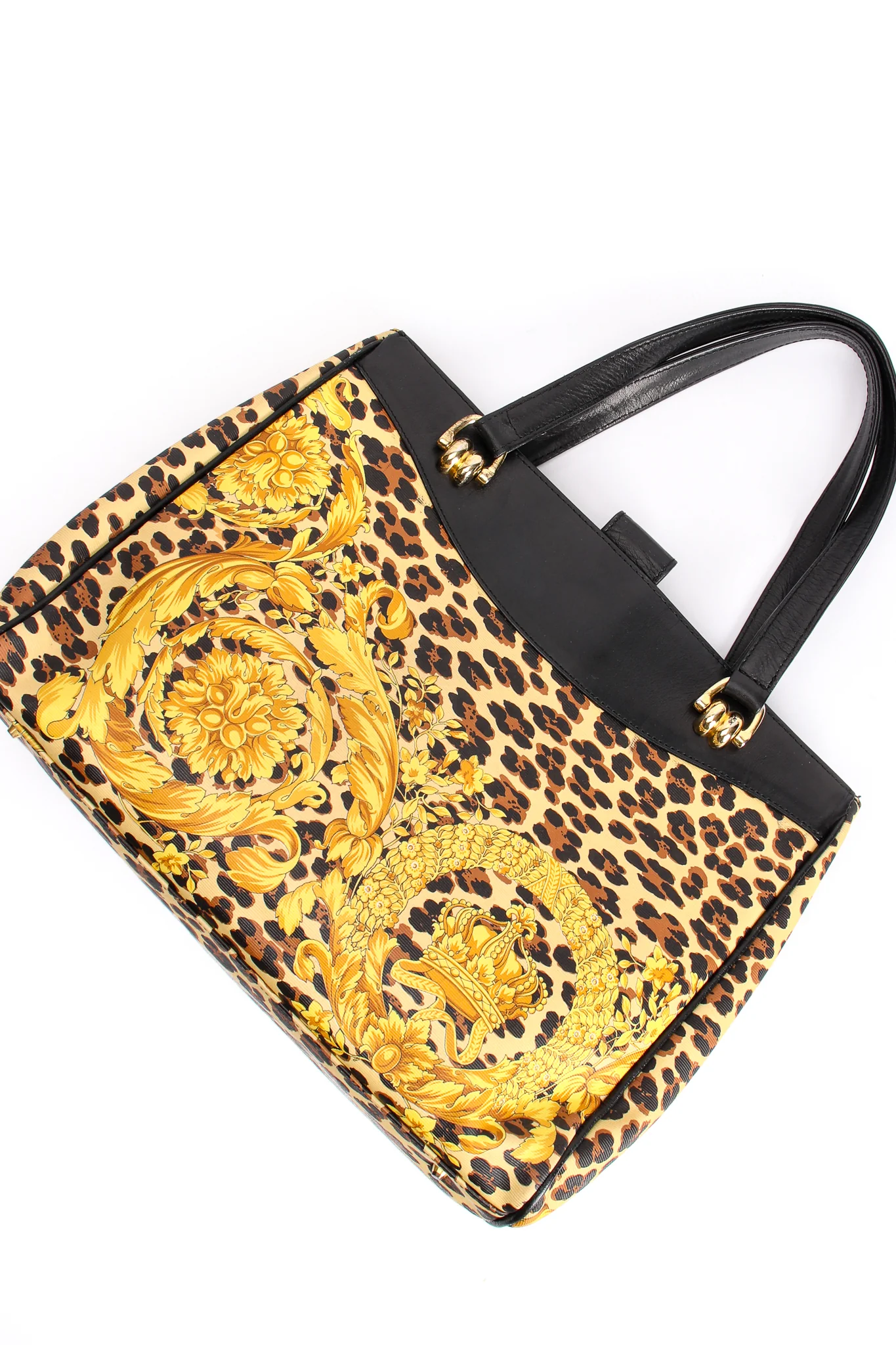 Baroque Leopard Print Tote - Image 5