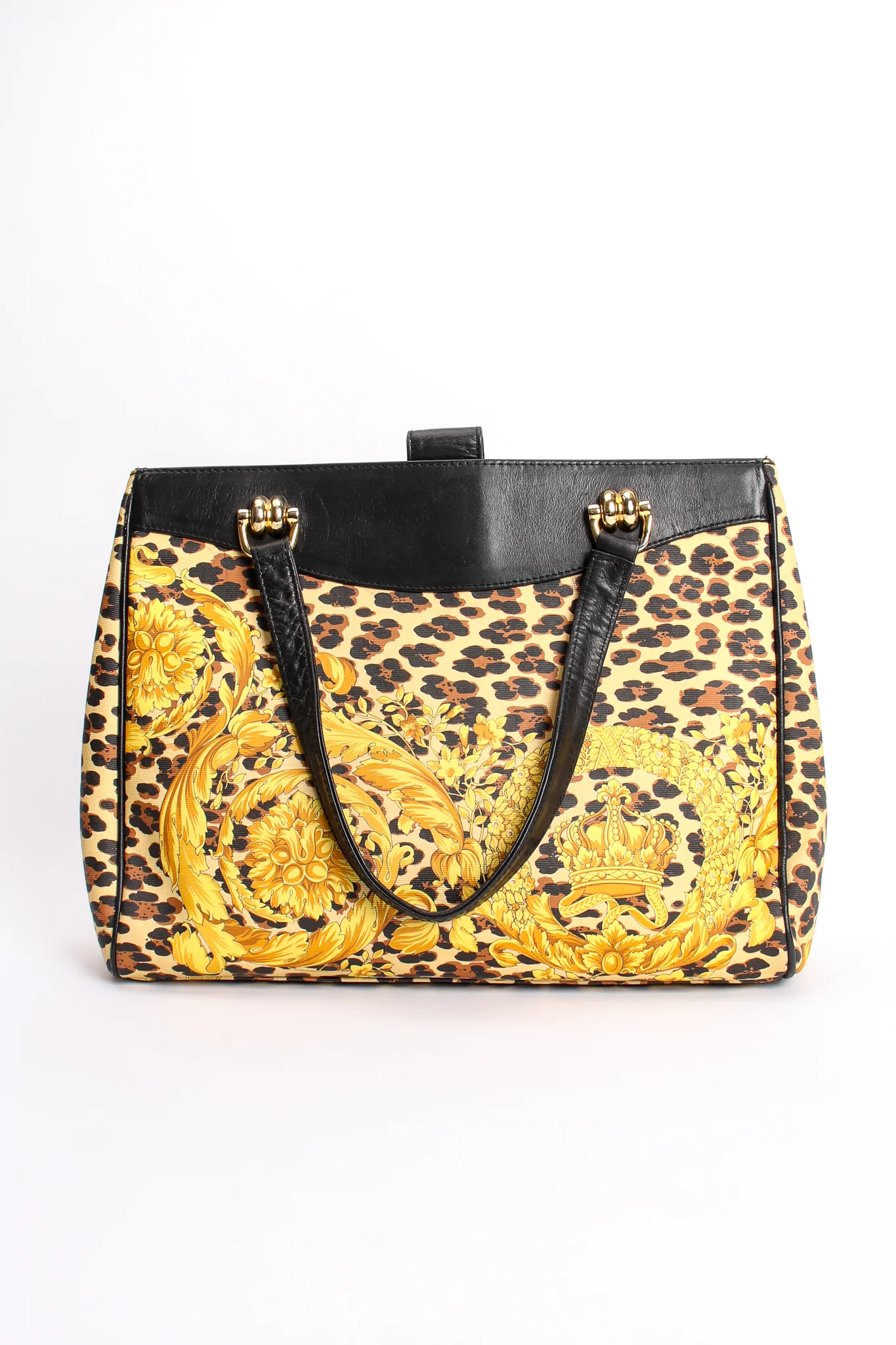 Baroque Leopard Print Tote - Image 6