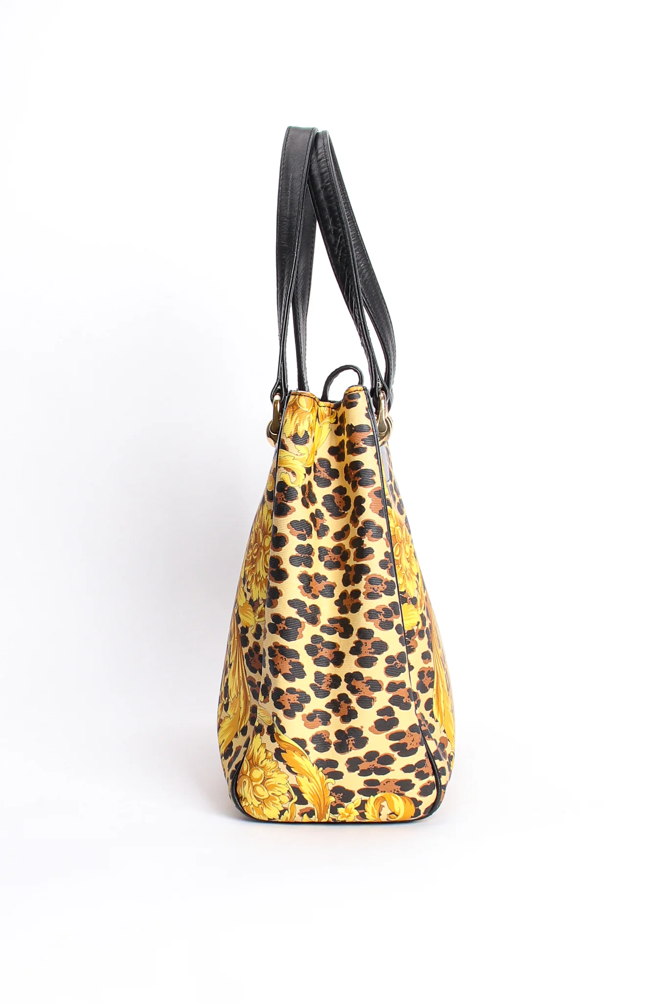 Baroque Leopard Print Tote - Image 7