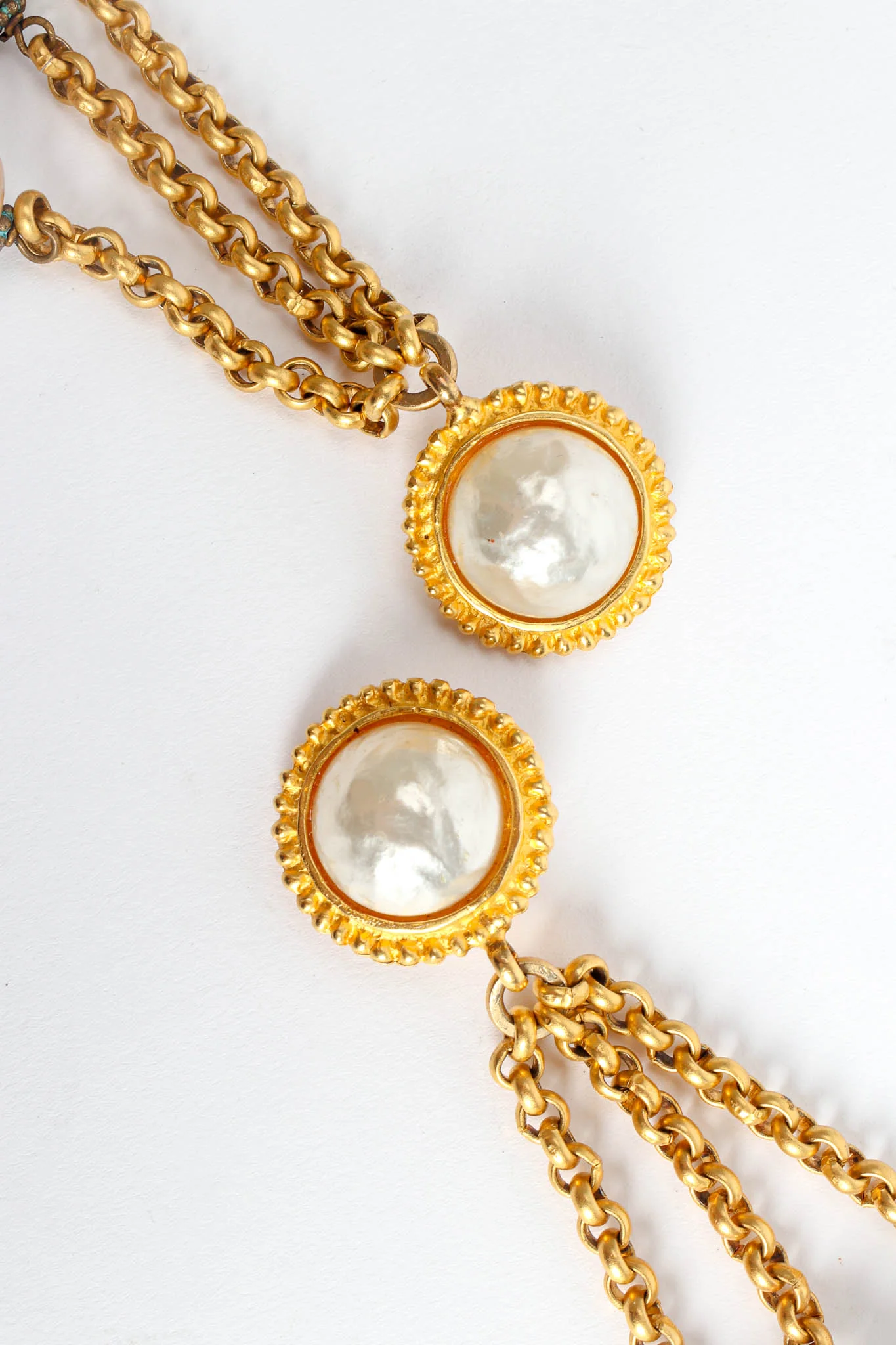 Pearl Chain Drop Earrings II - Image 7