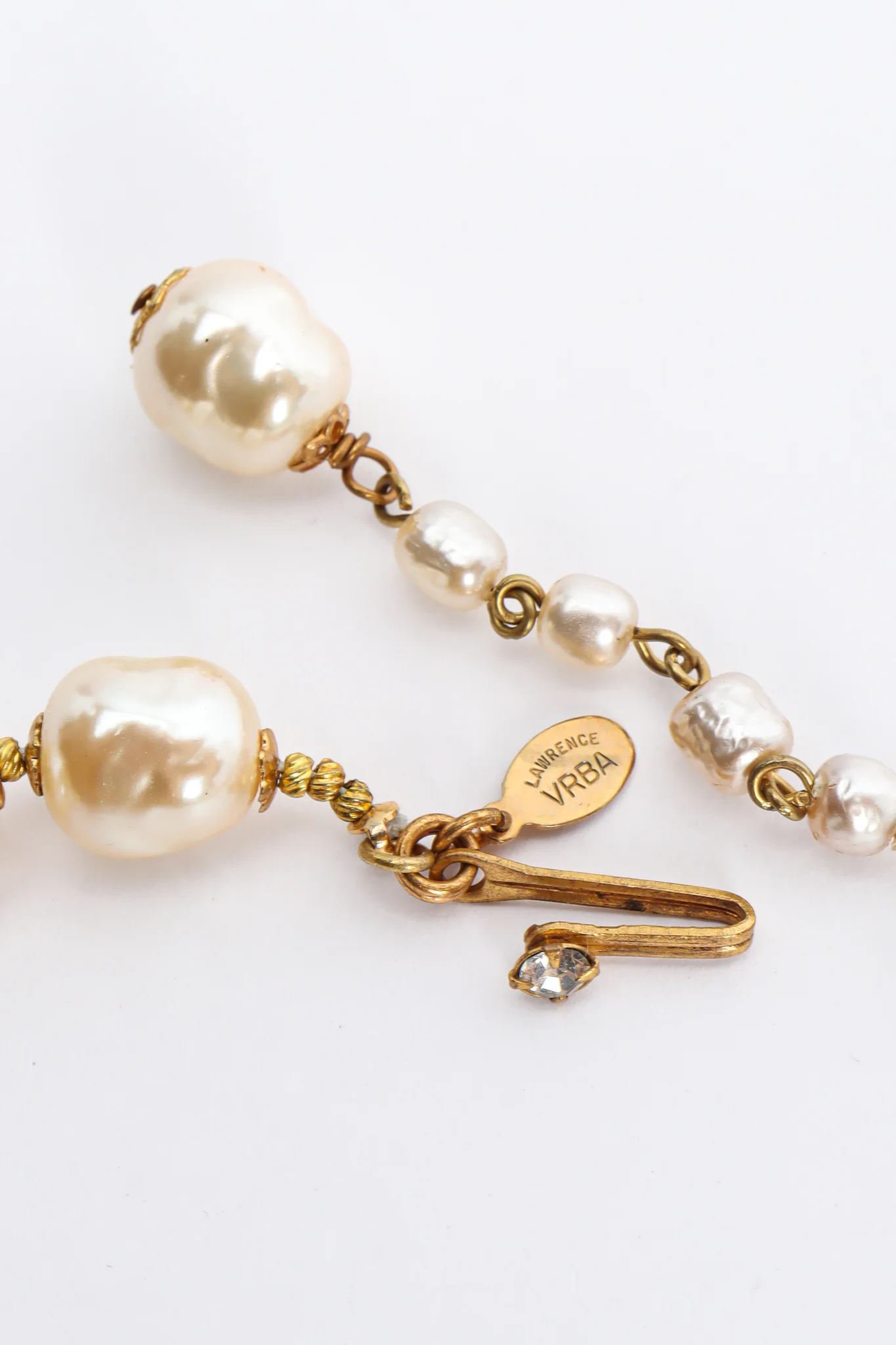 Baroque Pearl & Crystal Necklace II - Image 6