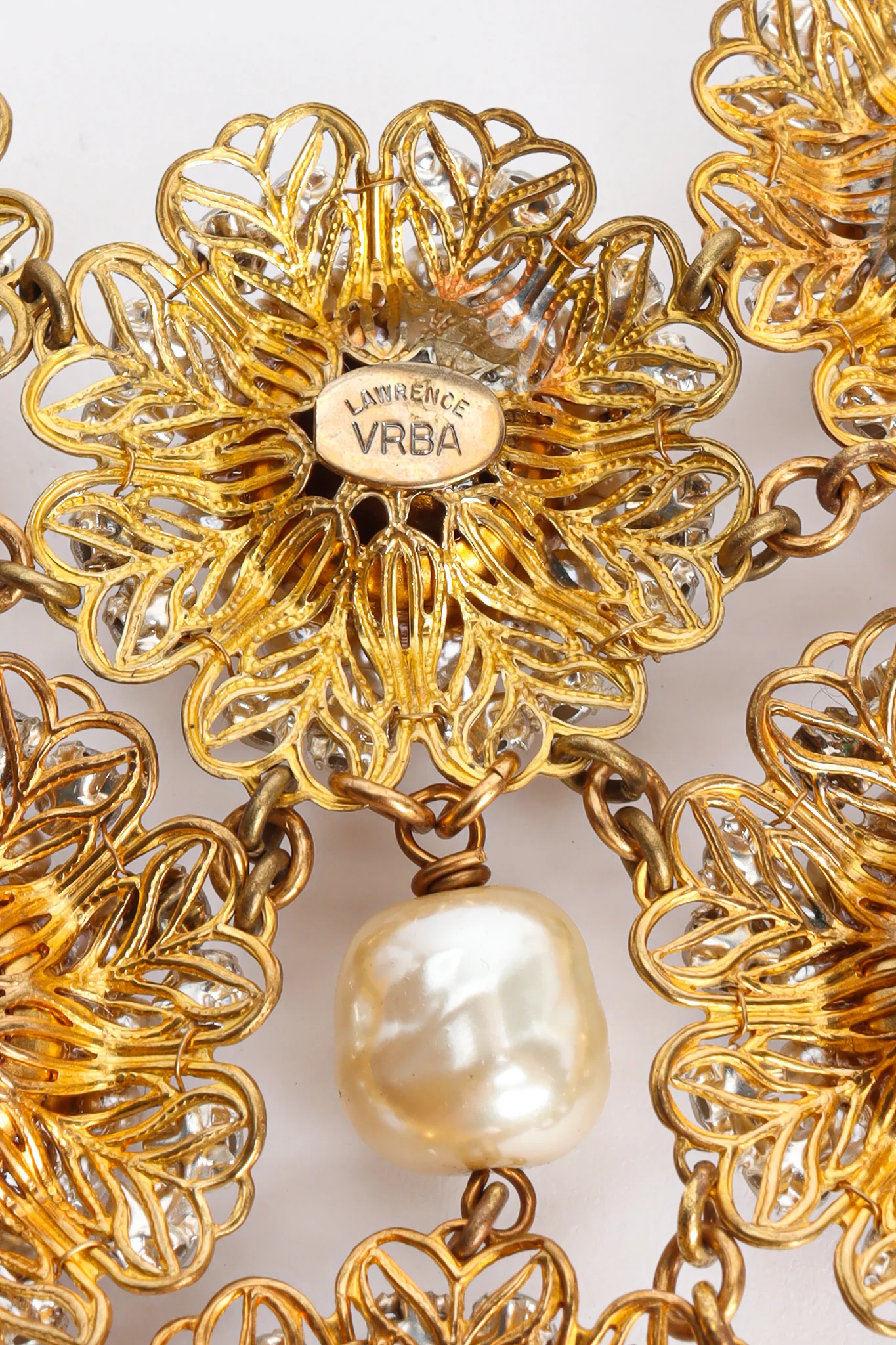 Baroque Pearl & Crystal Necklace II - Image 7