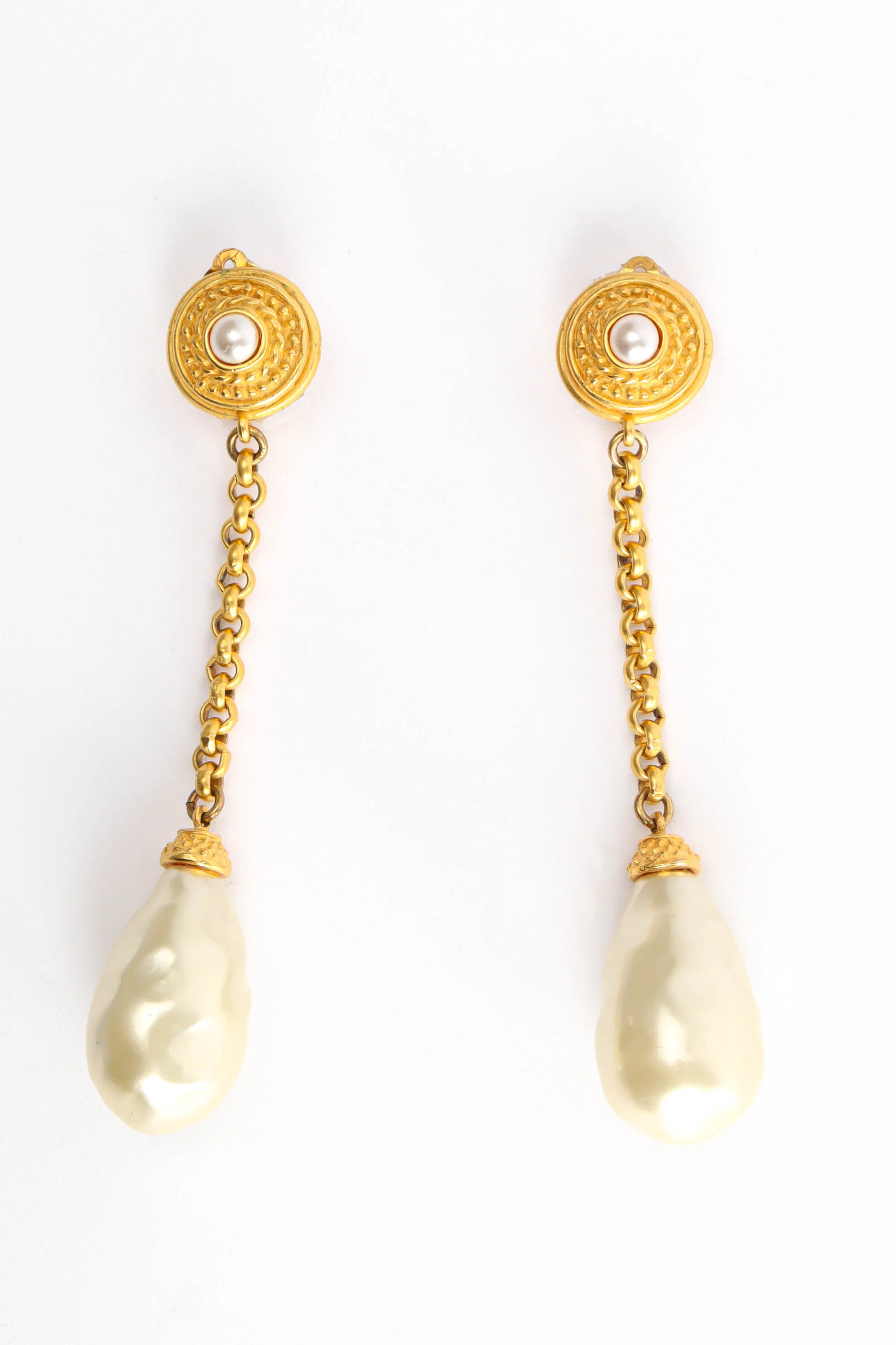 Baroque Pearl Drop Earrings - Image 5