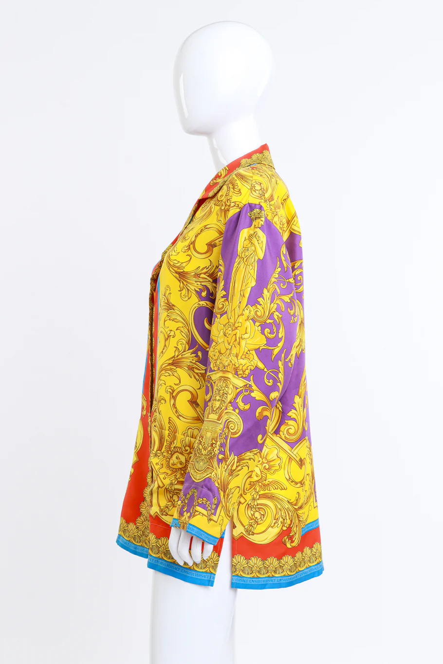 Baroque Printed Silk Blouse - Image 2