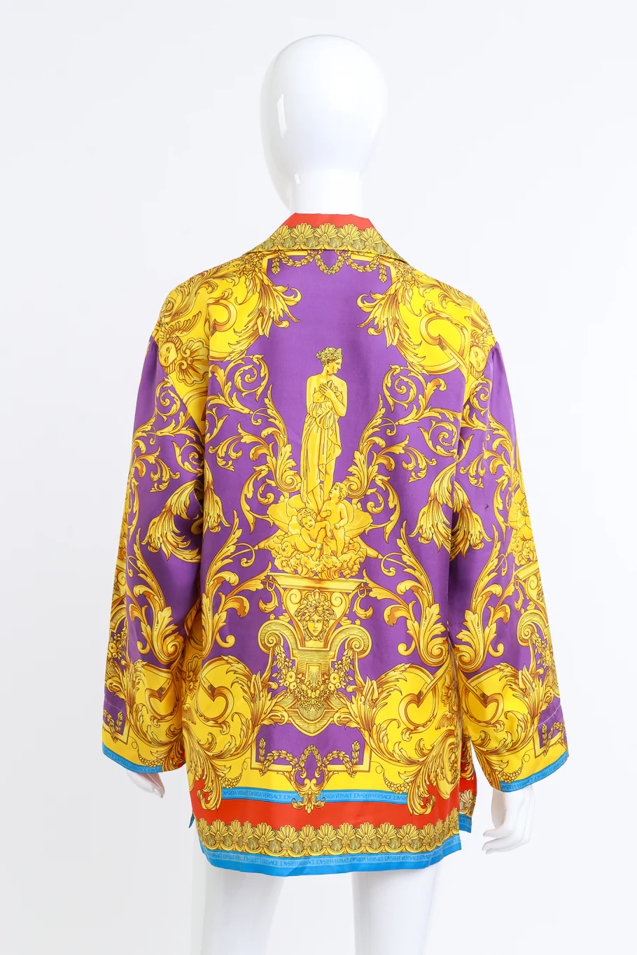 Baroque Printed Silk Blouse - Image 3