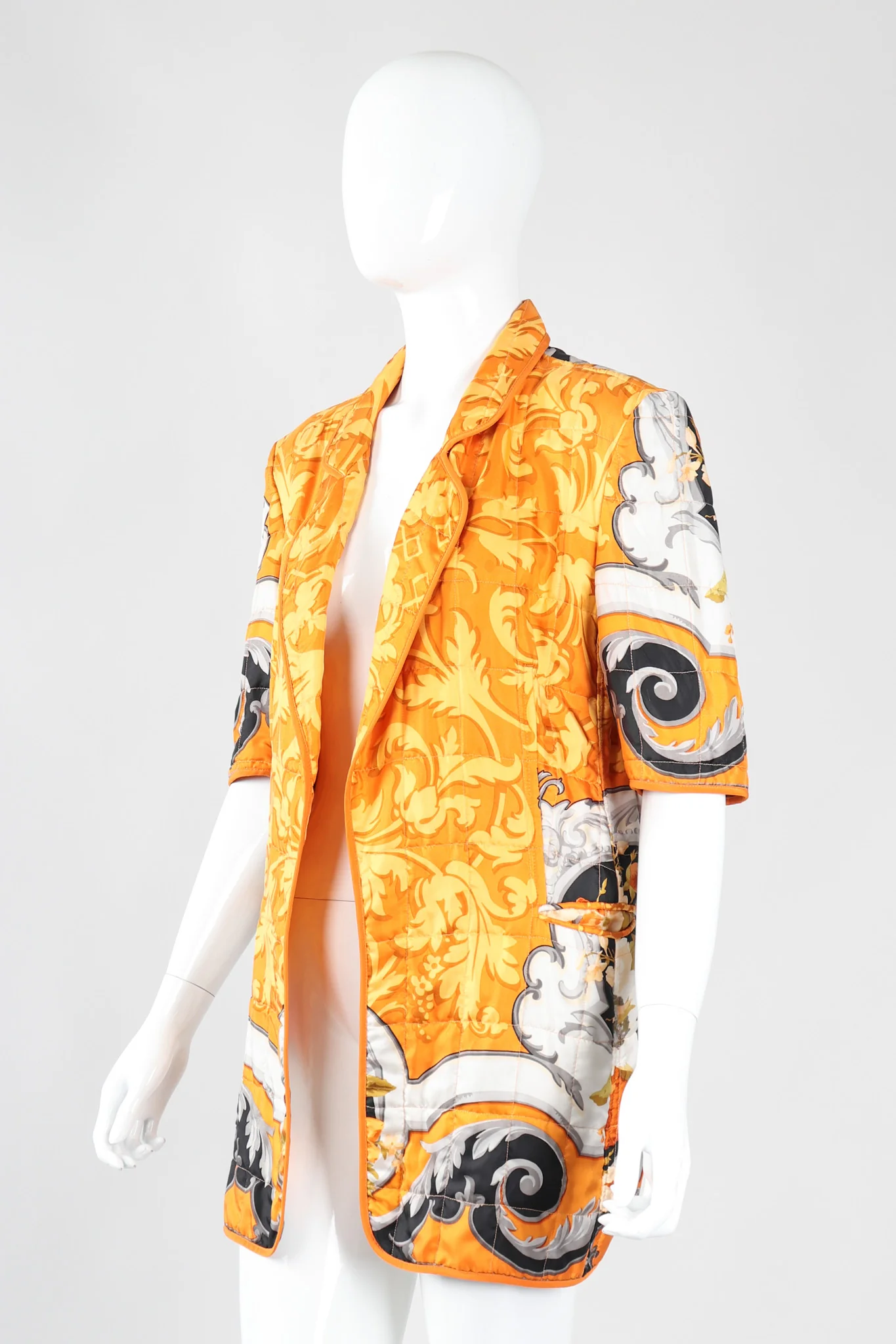 Baroque Quilted Silk Jacket - Image 3