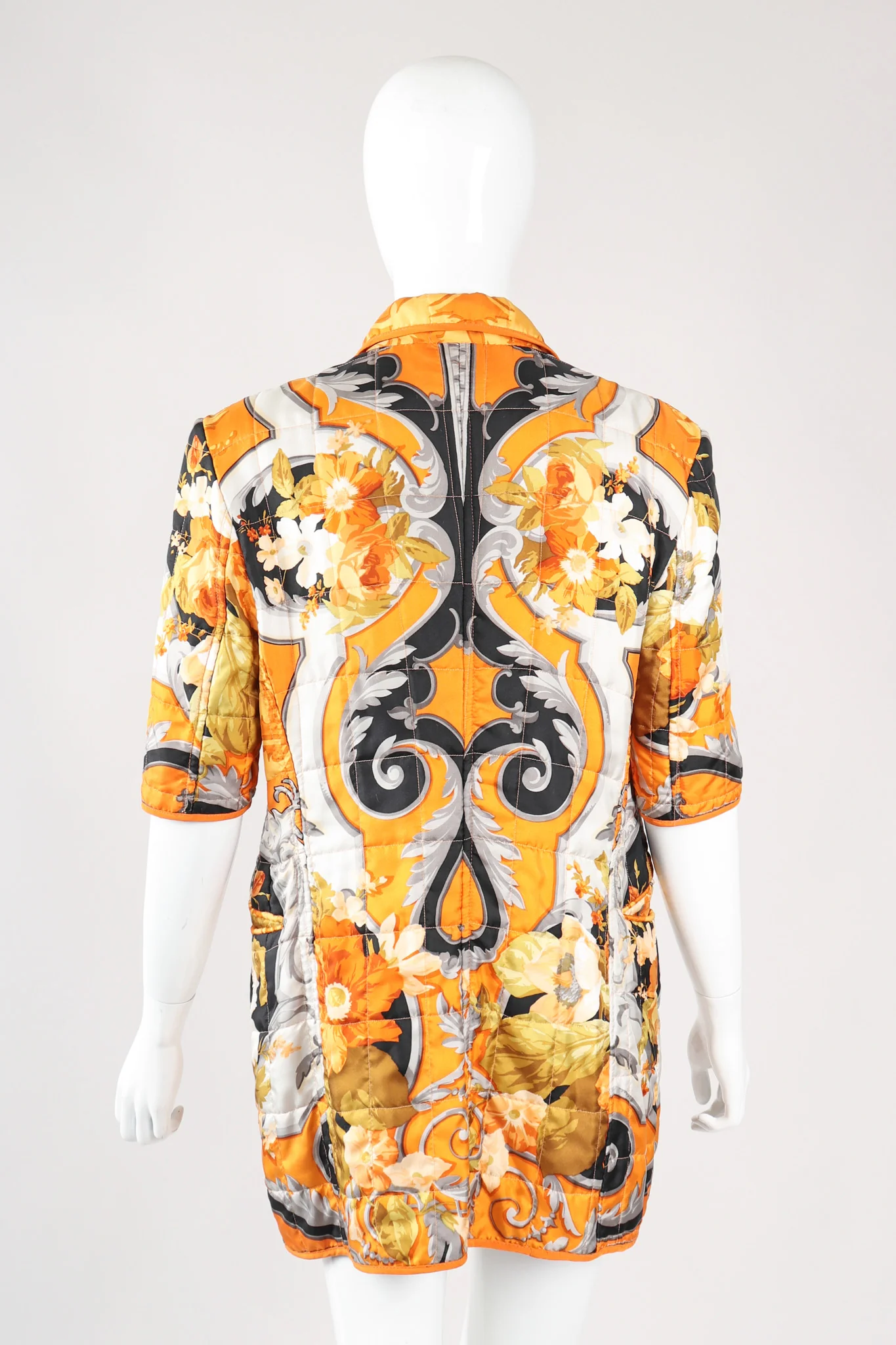 Baroque Quilted Silk Jacket - Image 6