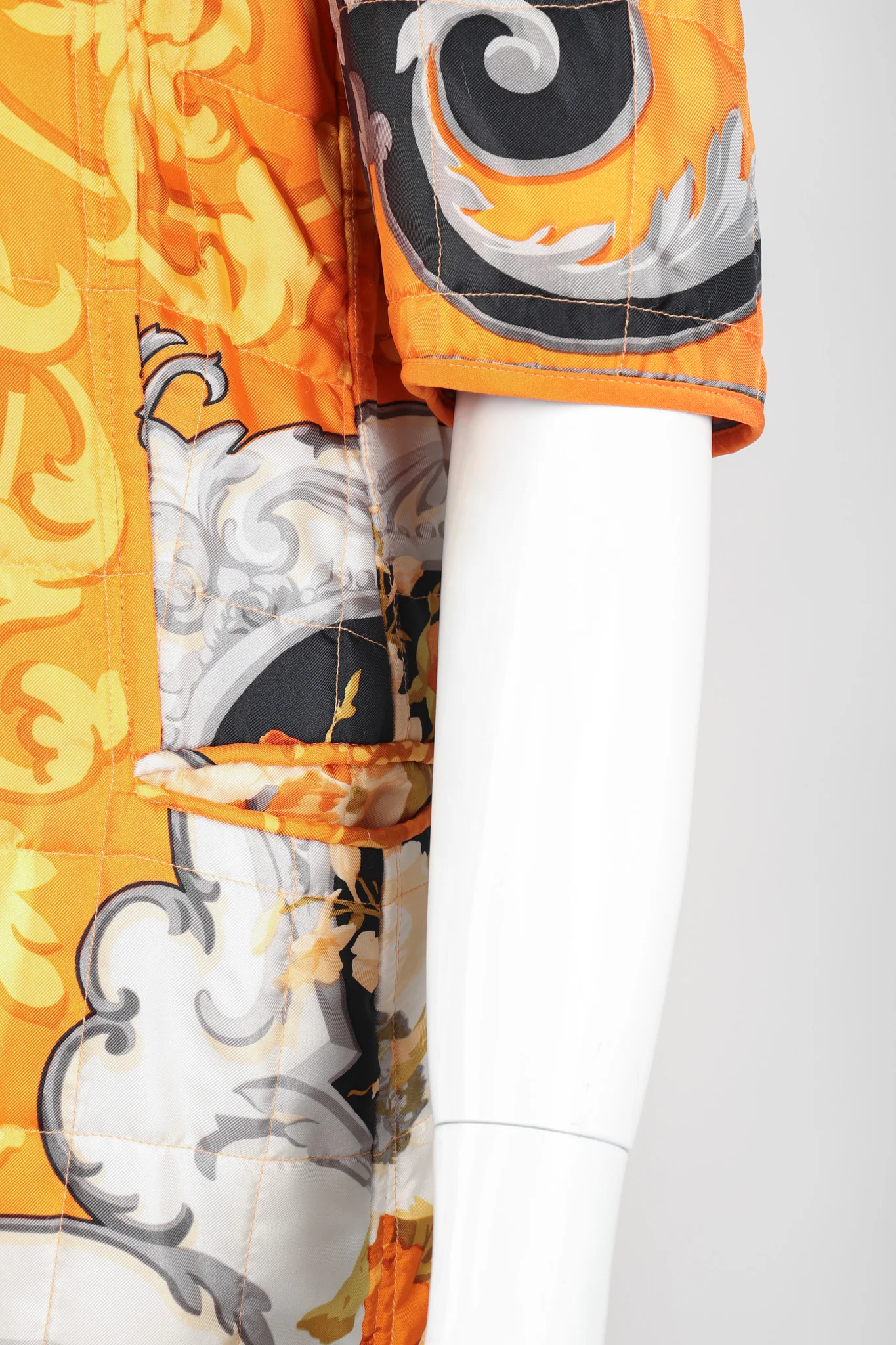 Baroque Quilted Silk Jacket - Image 7