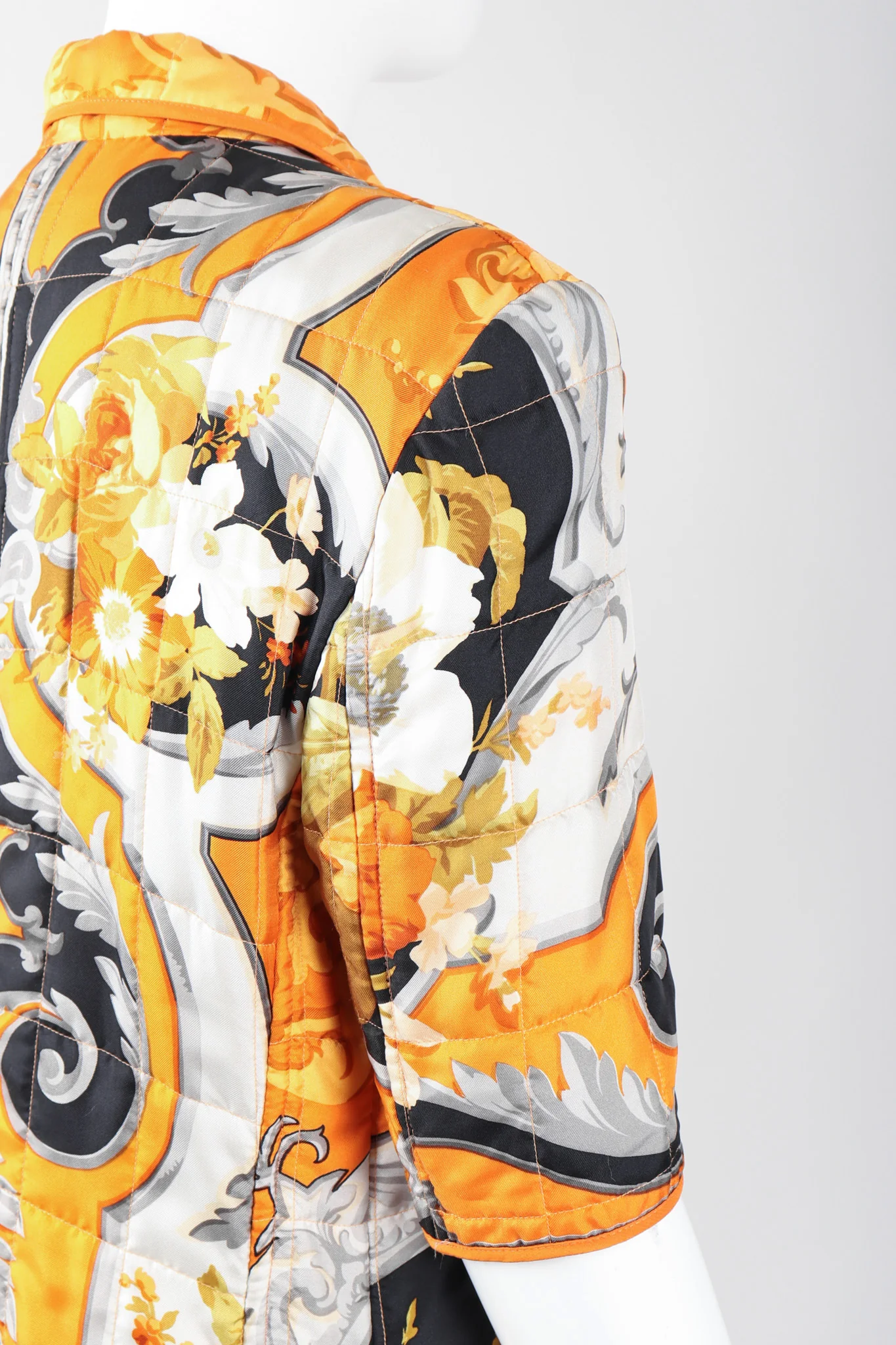 Baroque Quilted Silk Jacket - Image 8