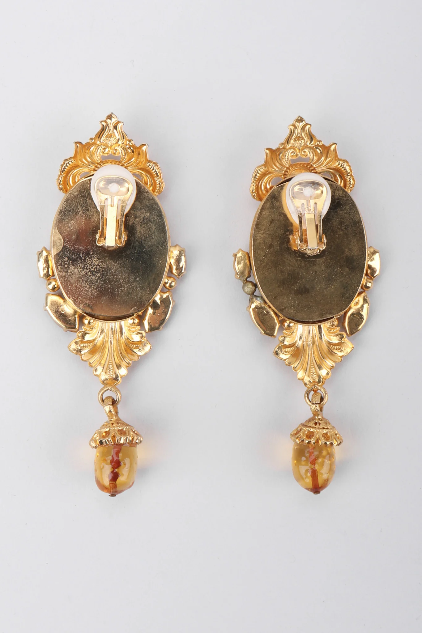 Baroque Relief Portrait Earrings - Image 7