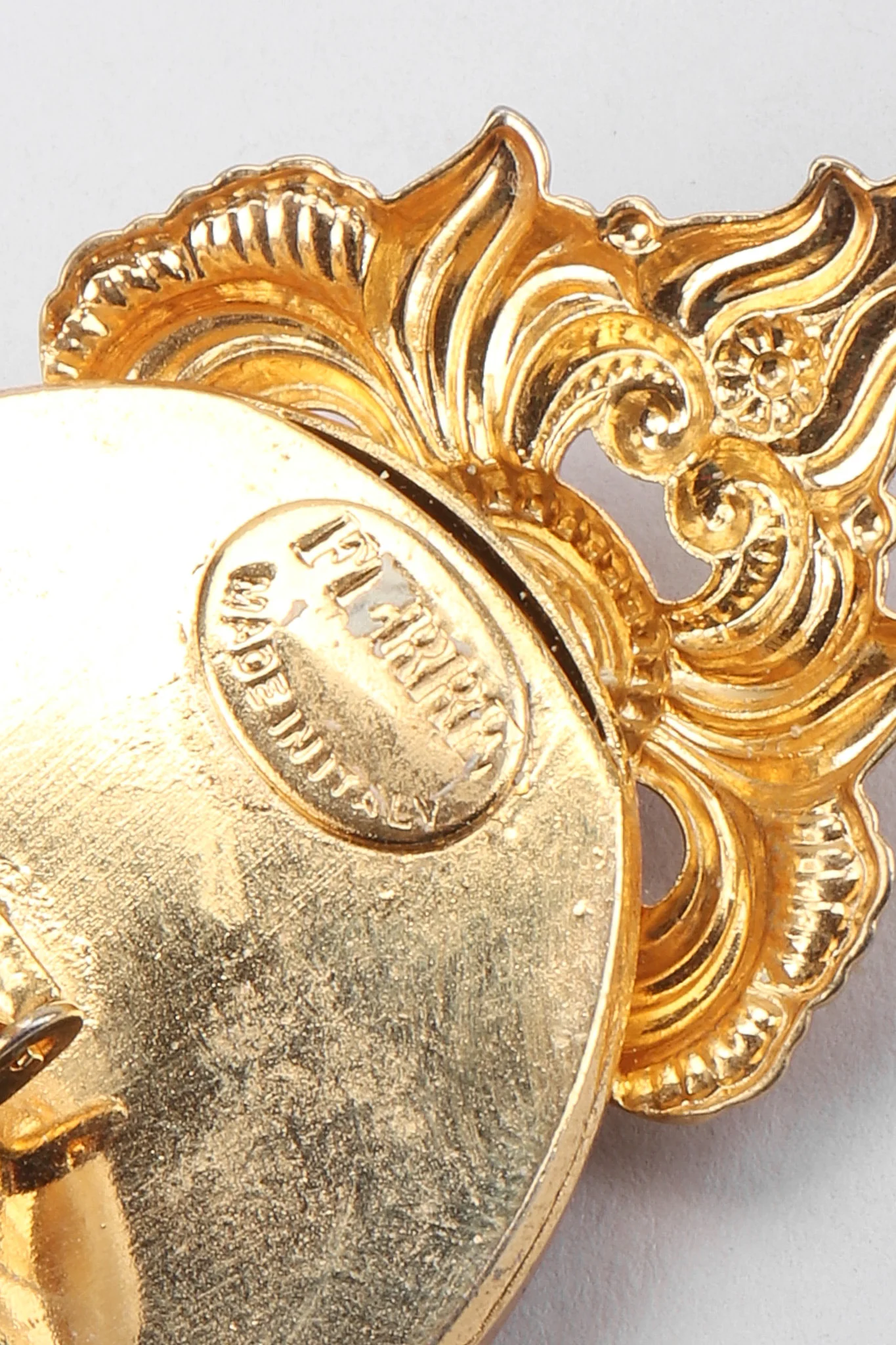 Baroque Relief Portrait Earrings - Image 9