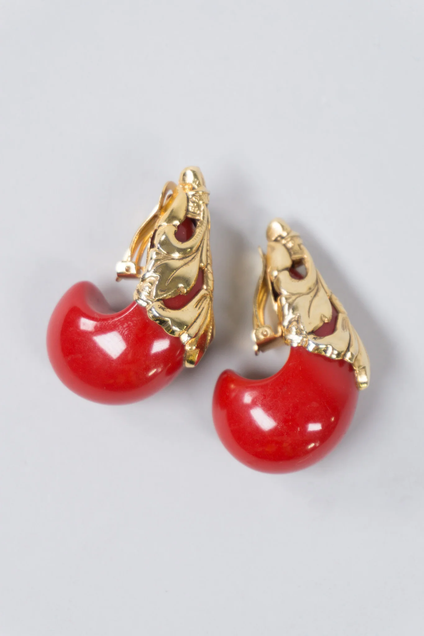 Baroque Crescent Earrings - Image 2